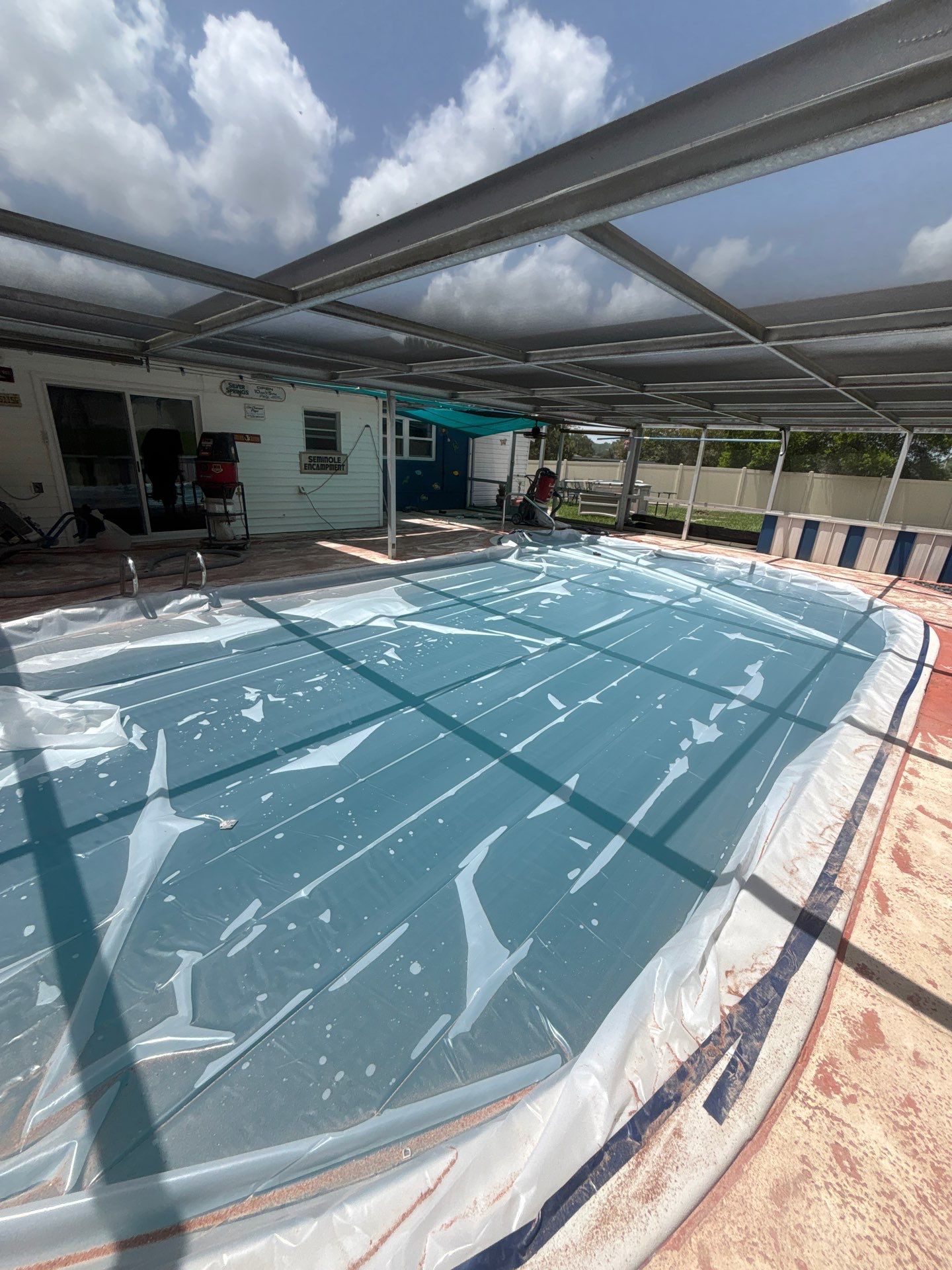 Lake Wales Pool Deck Concrete Coating with Orbit Flake by Performance Floors & Coating