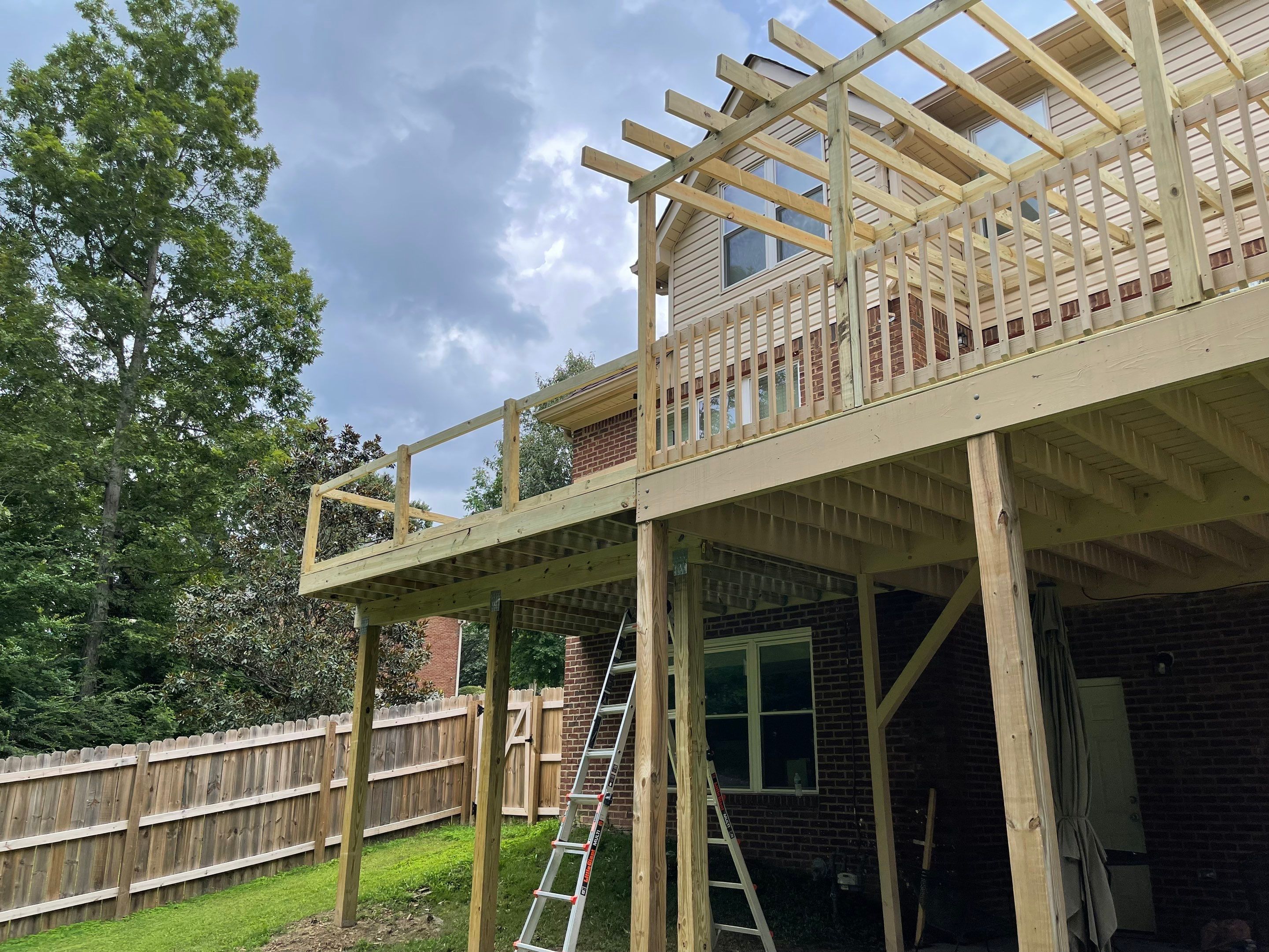 Aspen Lake - Covered Porch by Pillar and Pine