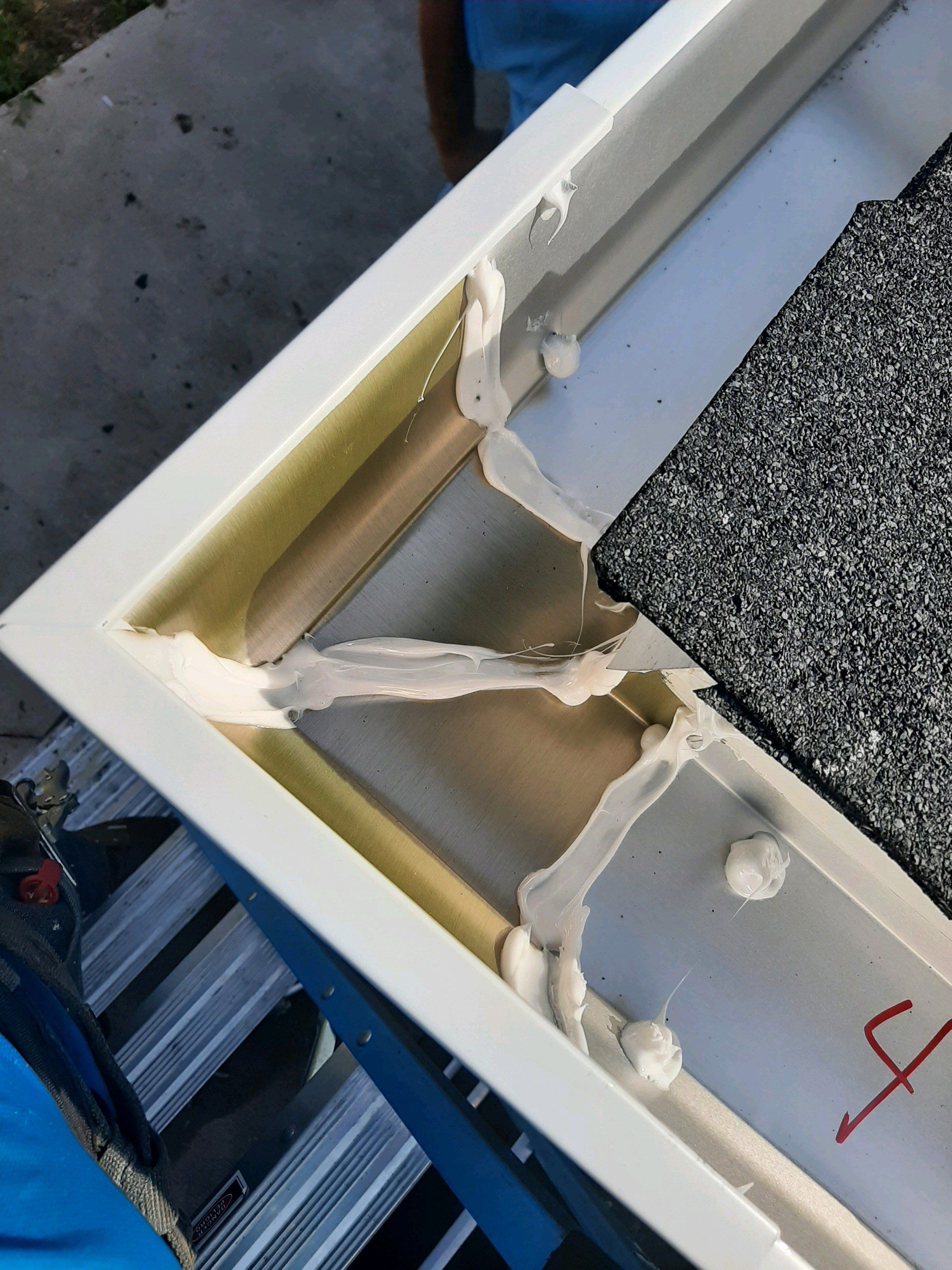 Seamless Gutter Installation using White K-Style Gutters by Gutter Professors