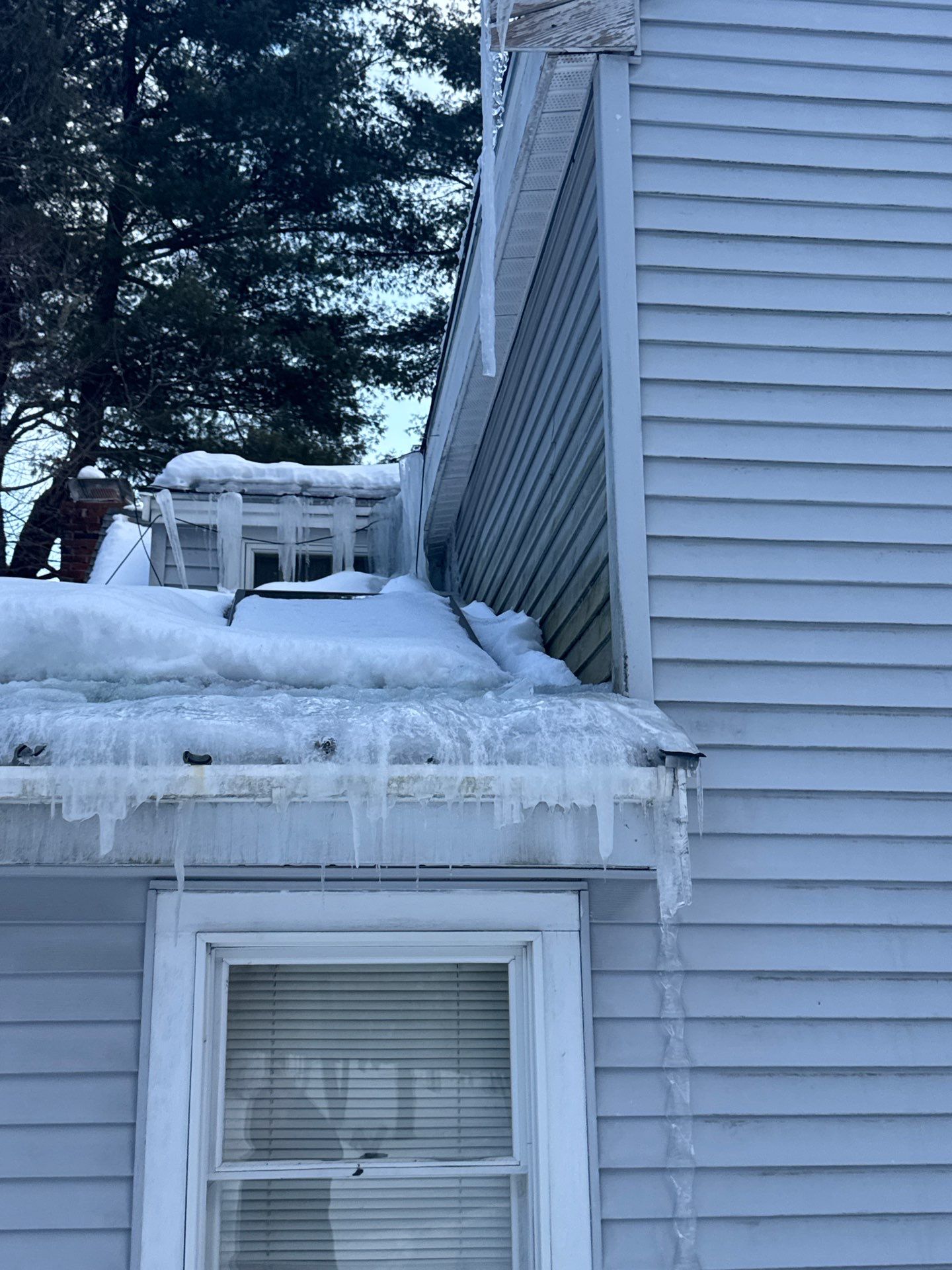 Ice Dam Removal, Snow Removal & Sidewall Flashing Repair in Acton, MA by Mighty Dog Roofing of Greater Middlesex County
