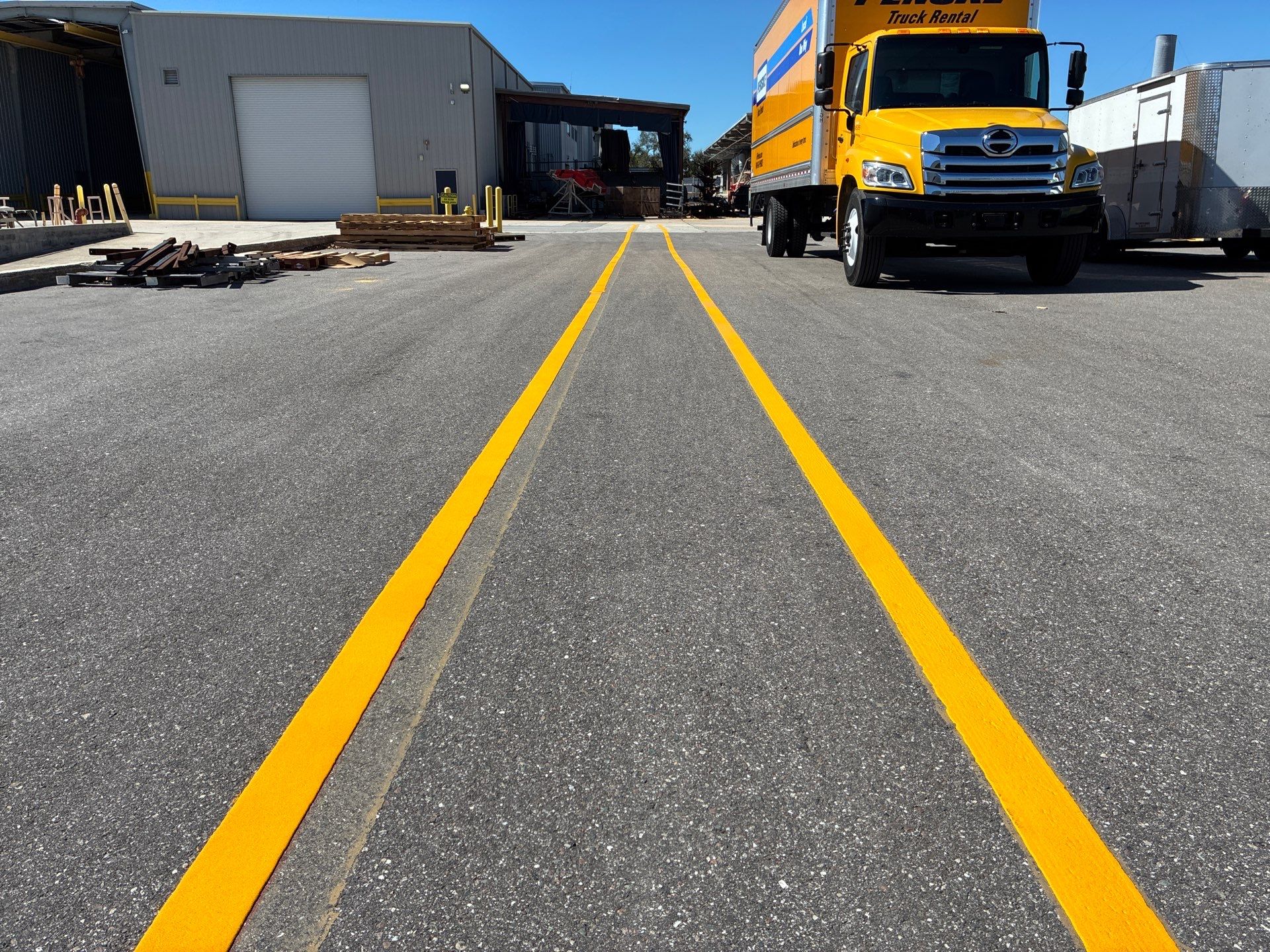 Industrial Safety Line Striping and Thermoplastic Walkways in Sarasota by Everline Coatings & Services - Southwest FL
