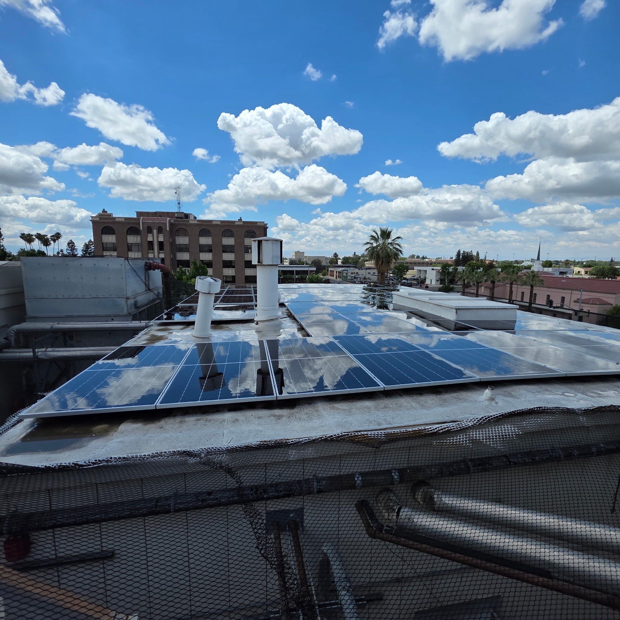 Commercial Solar Panel Cleaning by Palm Coast Solar Cleaning