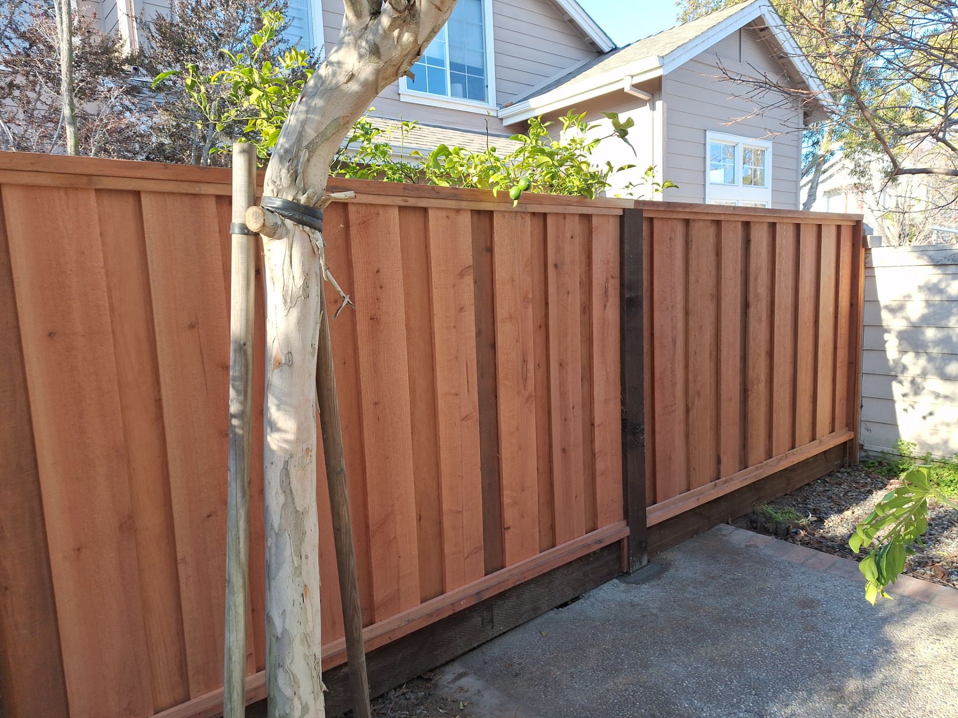 Board on Board Fence by Fremont Fence Inc