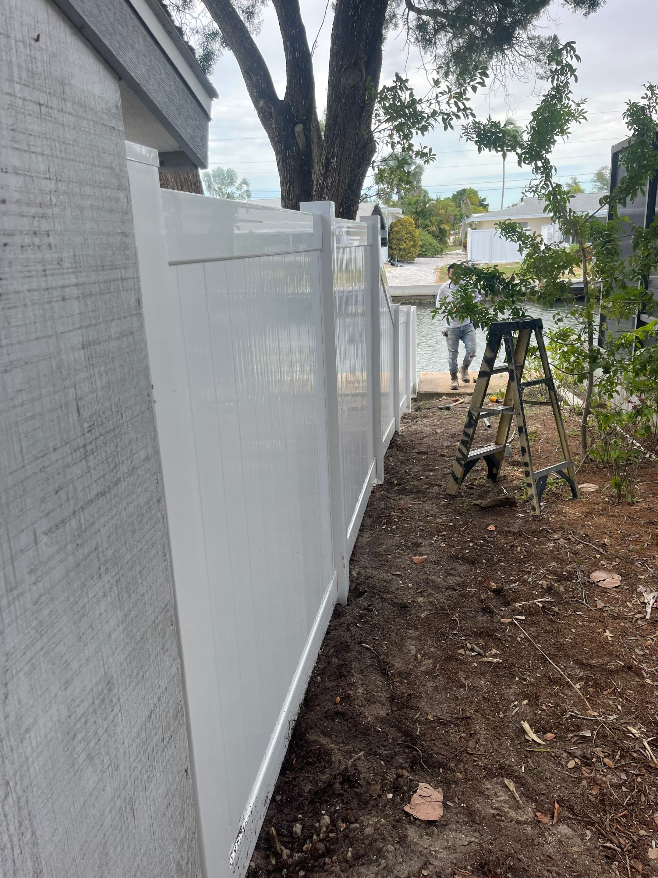Bradenton, FL 6 ft. Tall White Vinyl Privacy Fence by Asap fence and gates, LLC