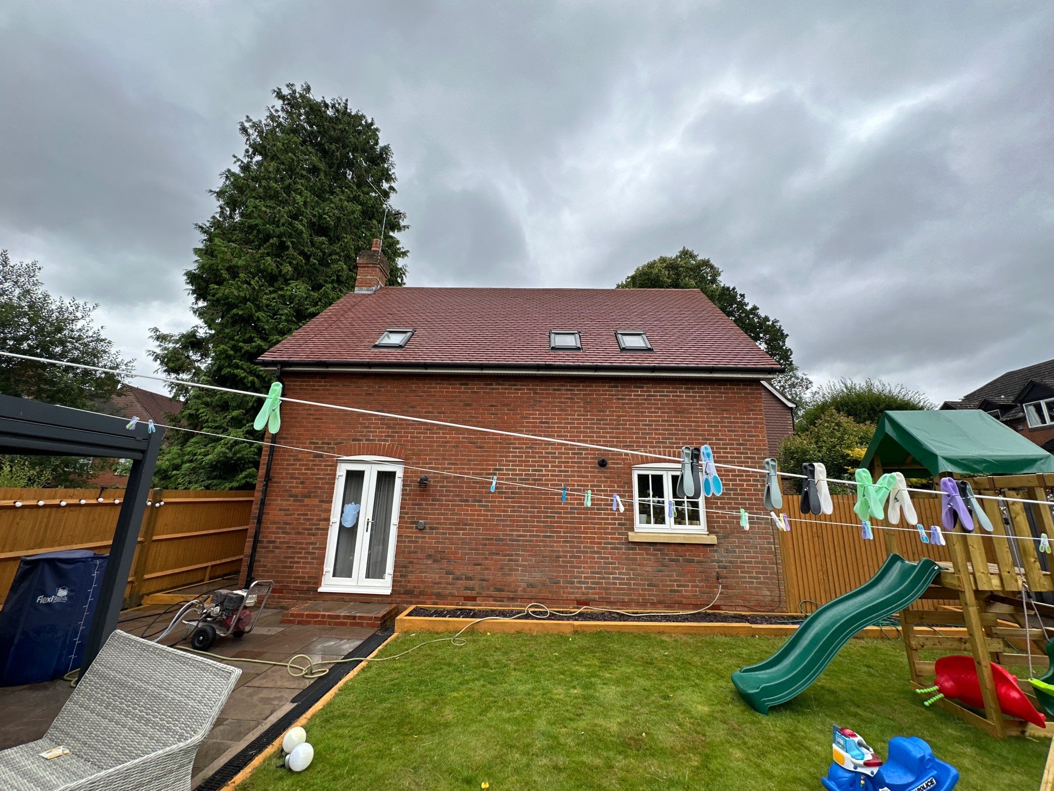 Roof Clean  - Moss Removal - Gutter Clean using Honda 15lpm Low Pressure Washing Machine by Ges Exterior Cleaning ltd