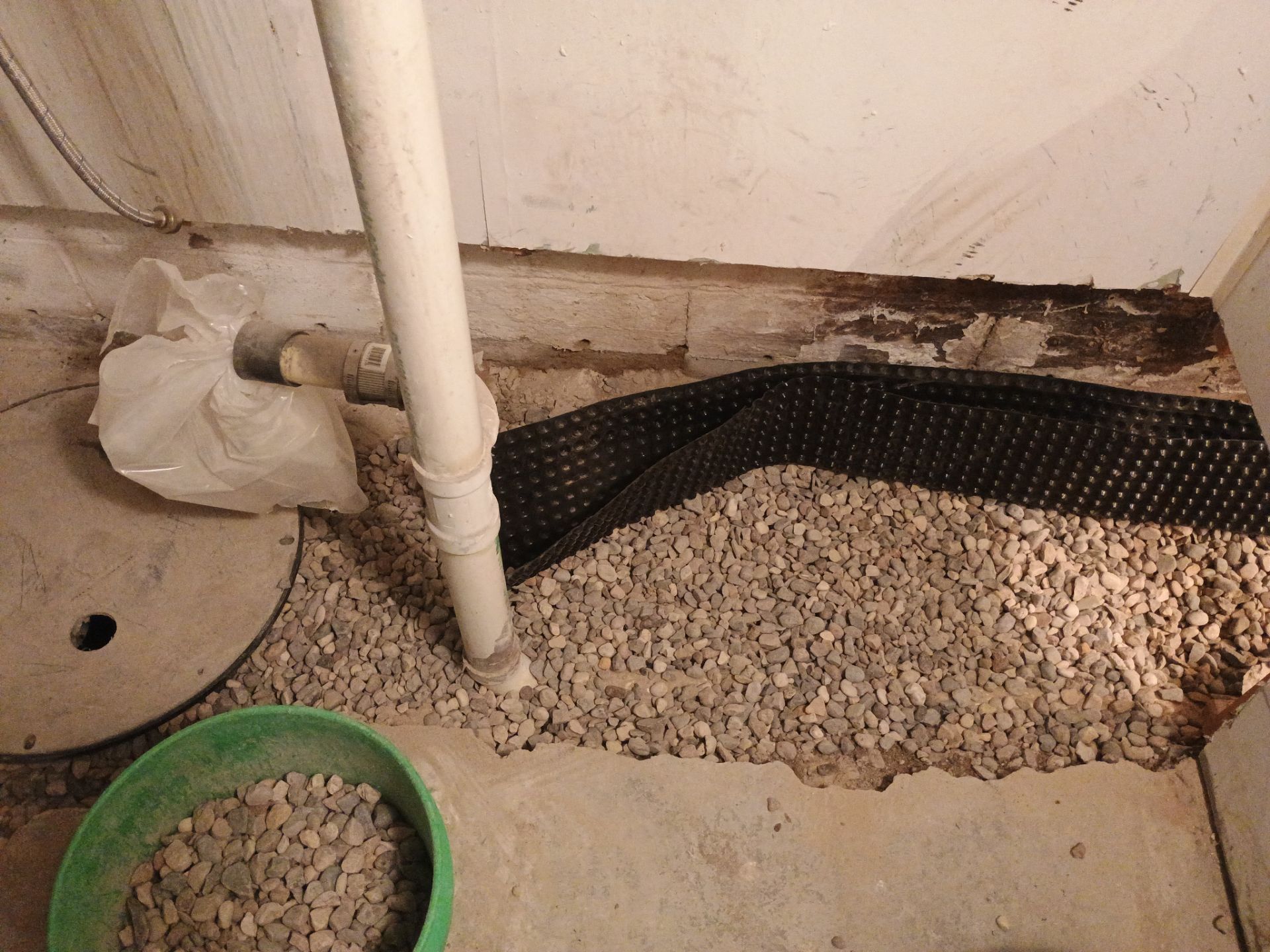 Interior Drain Tile Installation in South Minneapolis by Waterproofing Northeast