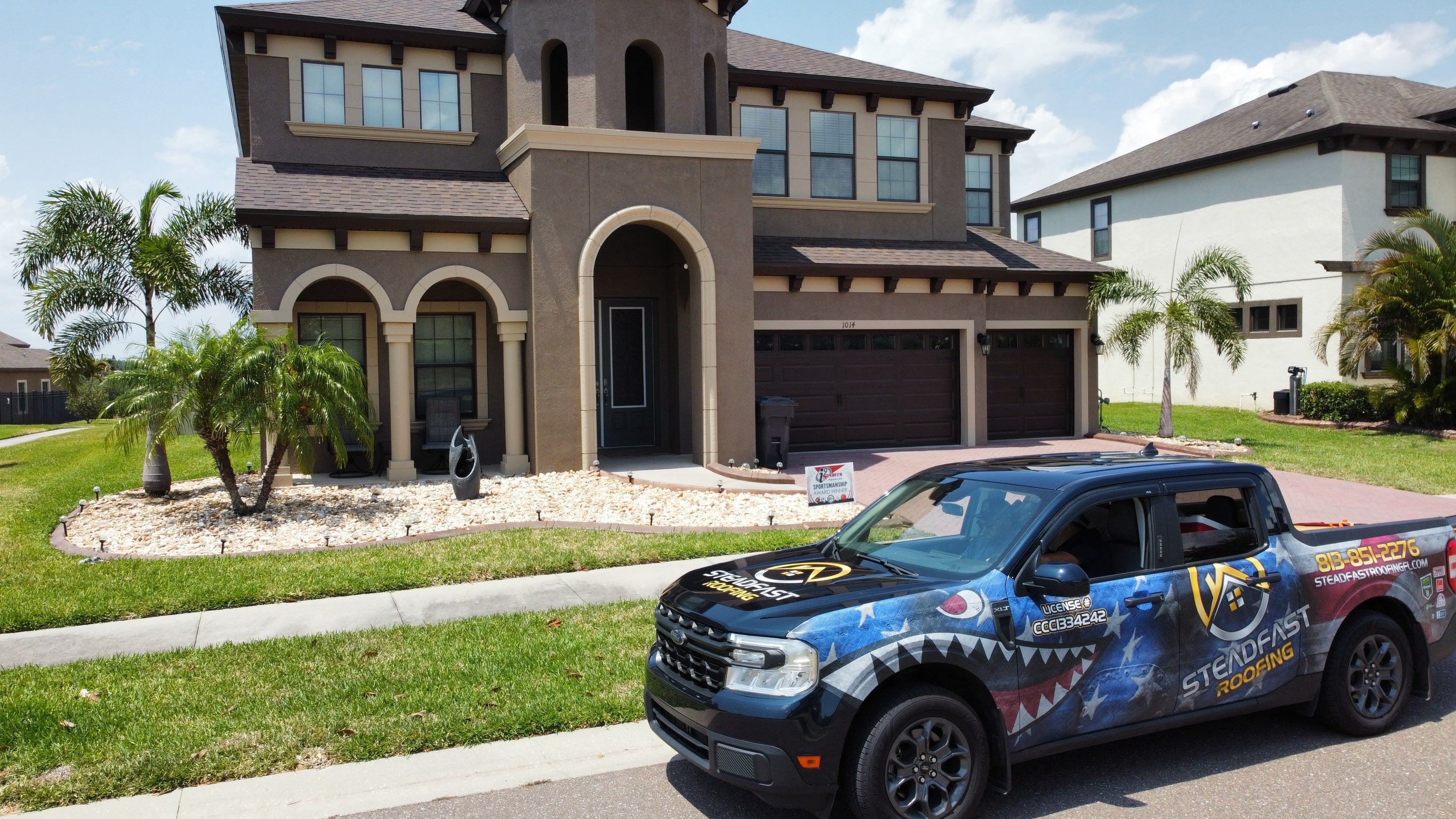 Roof Replacement in Brandon, FL. by Steadfast Roofing