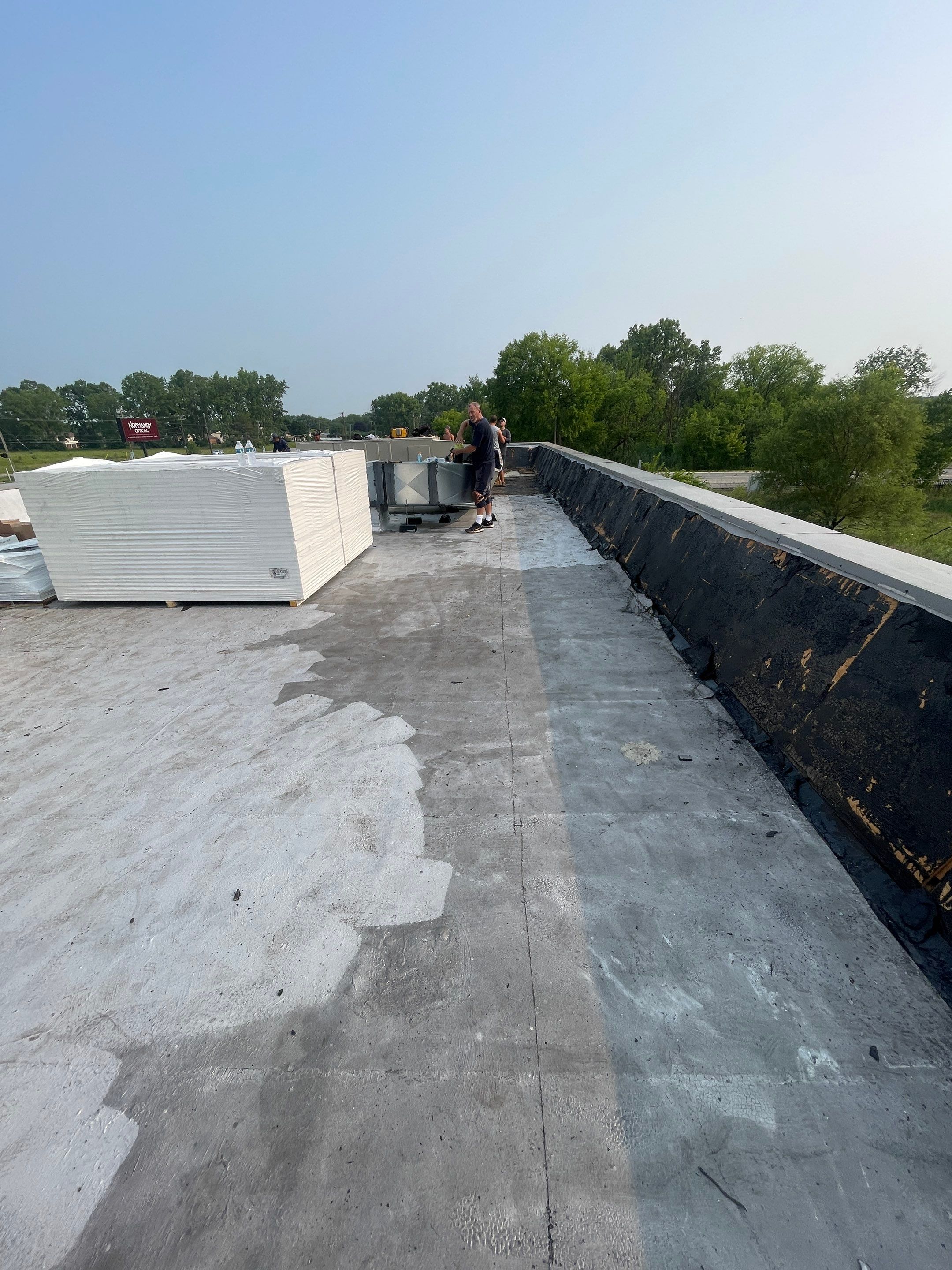 Commercial Roofing Installation using EPDM by JNR Roofing LLC