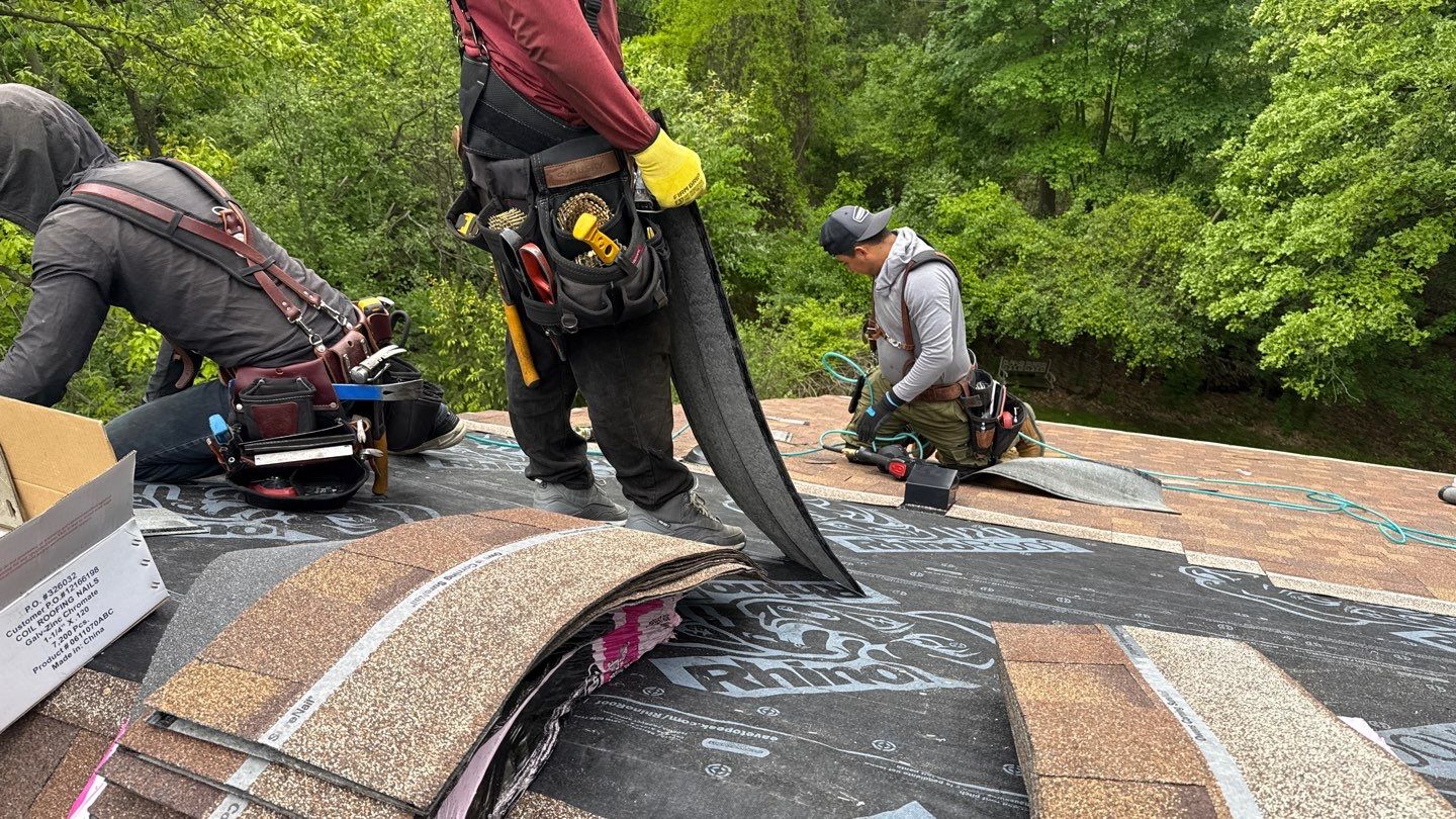 Roof Replacement using Owens Corning Desert Rose by 180 Contractors