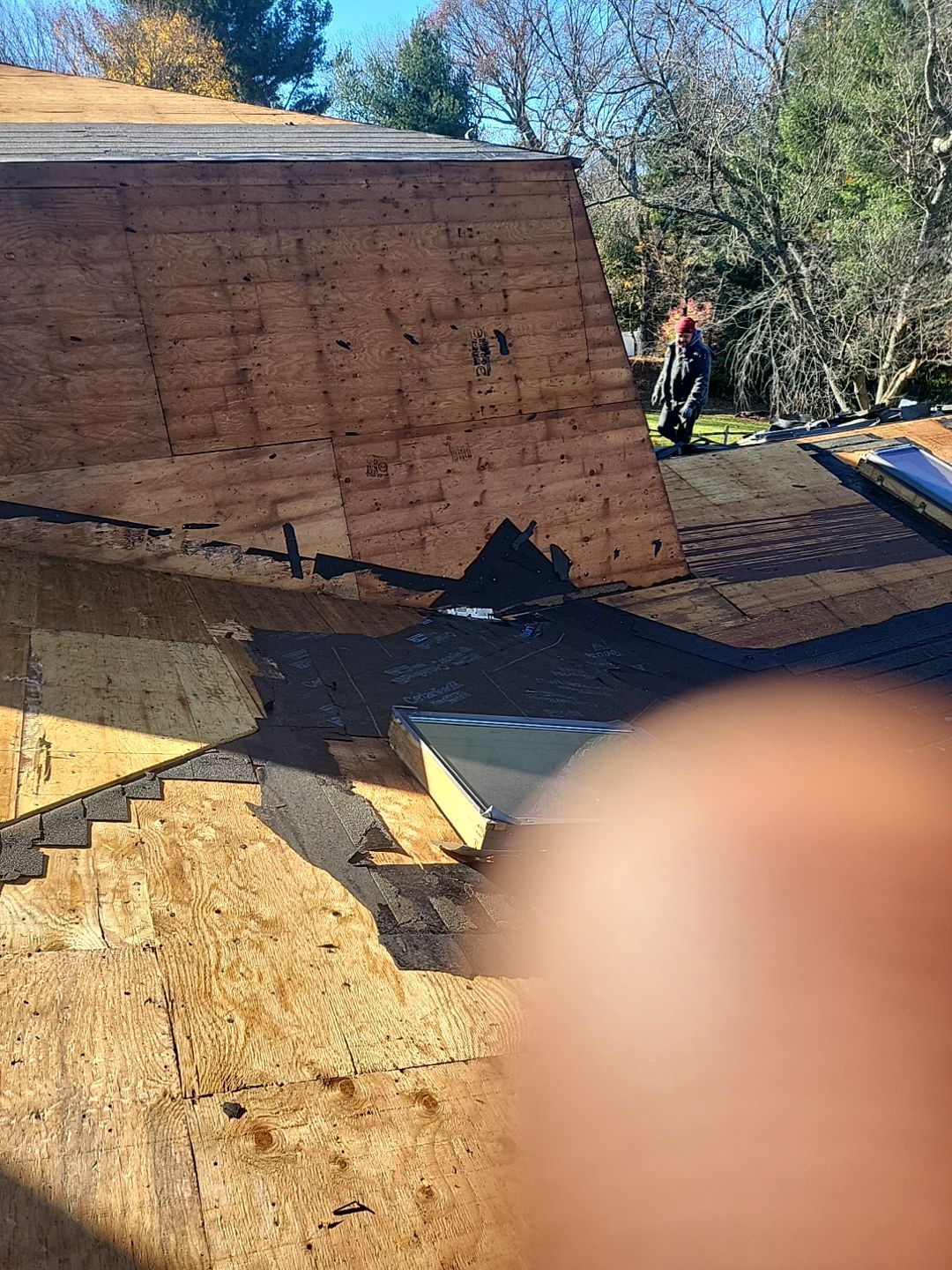 Residential Roofing Installation using Owens Corning TruDefinition Onyx Black by A Plus Exterior