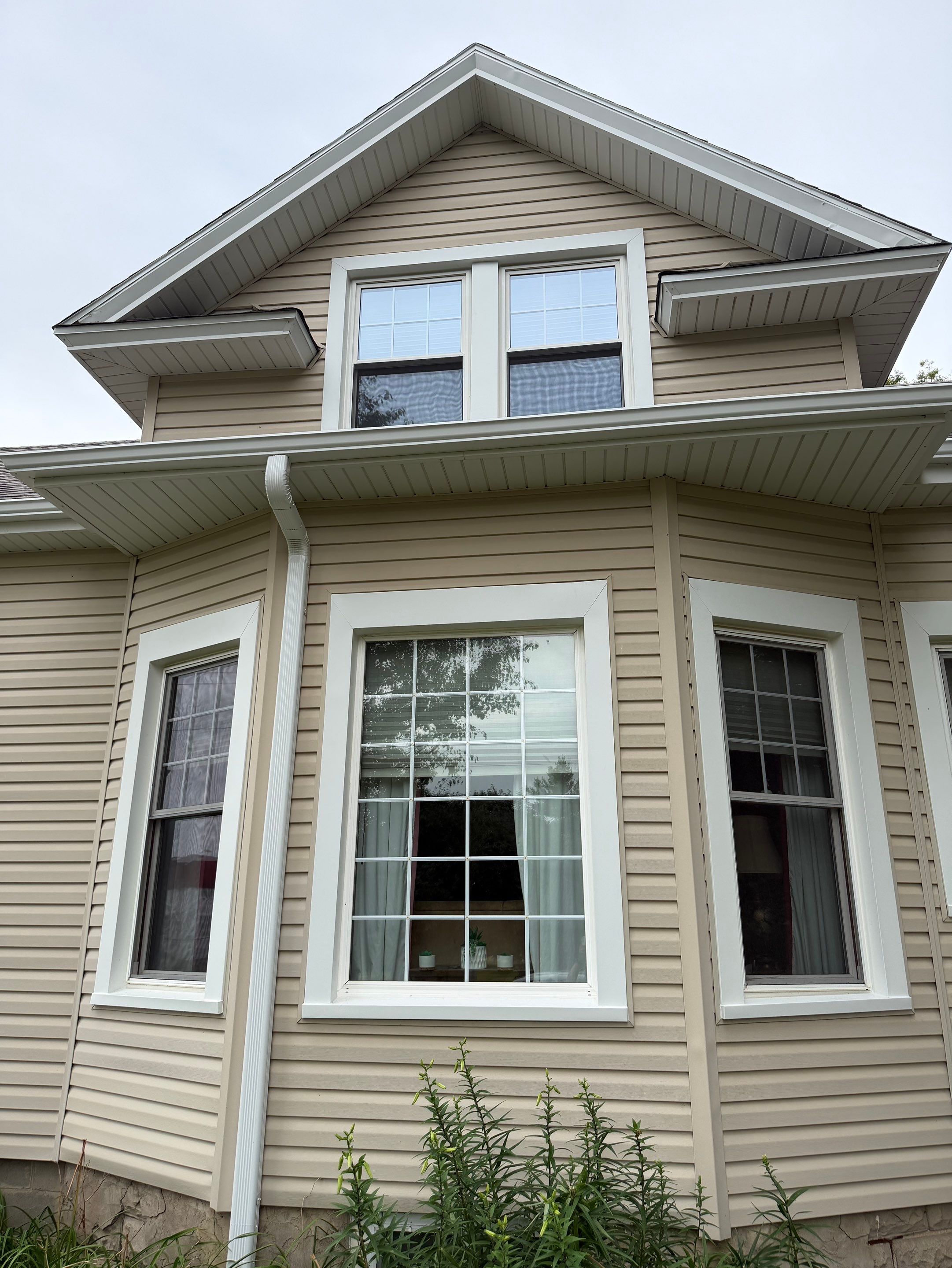 ROOFING -White Window Trim in Snyder by Crows Roofing LLC