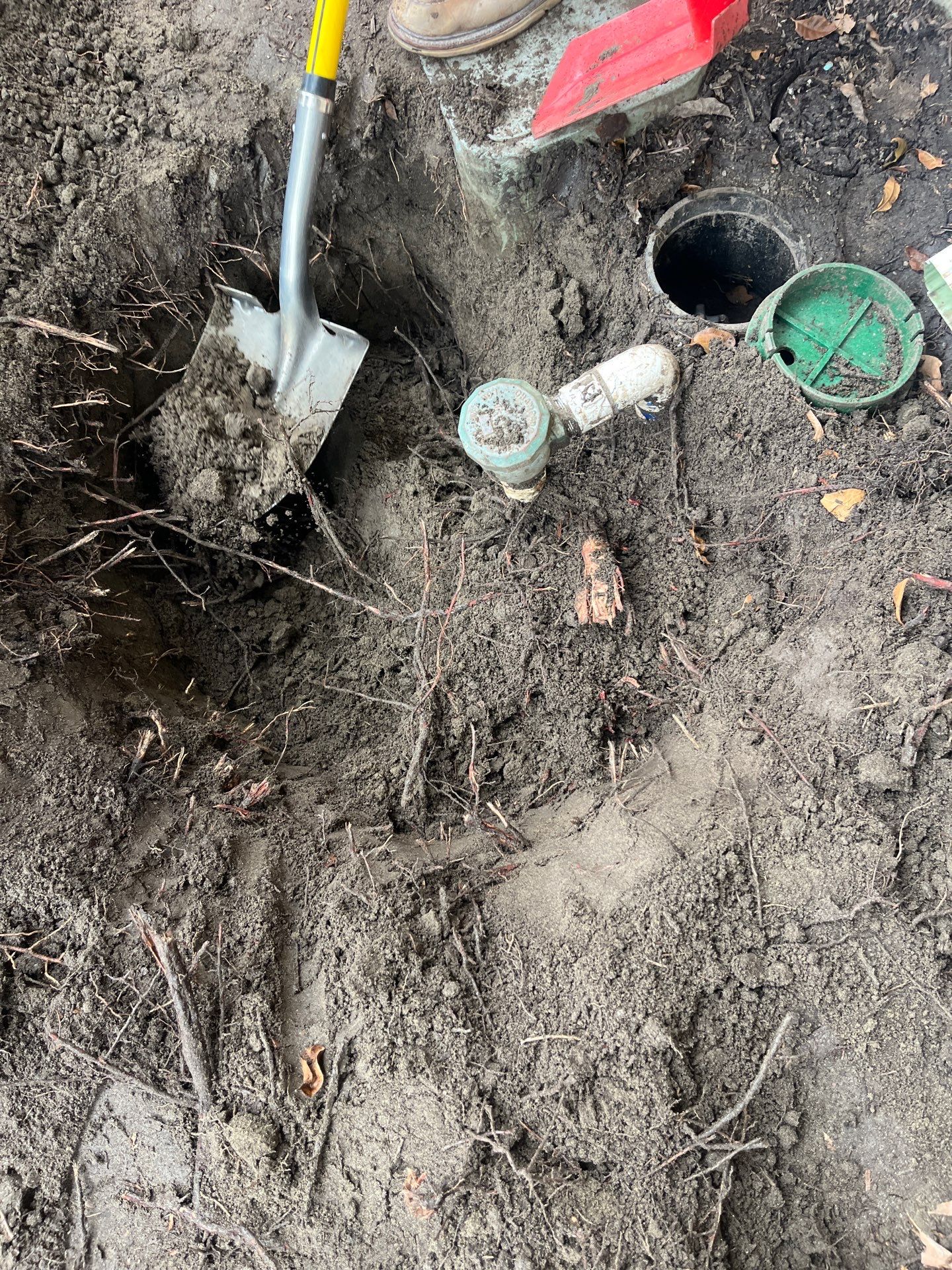 Installation of New Underground Piping by Us Plumbing 