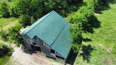 29 Gauge G-Rib Metal Roof Install - Color Evergreen