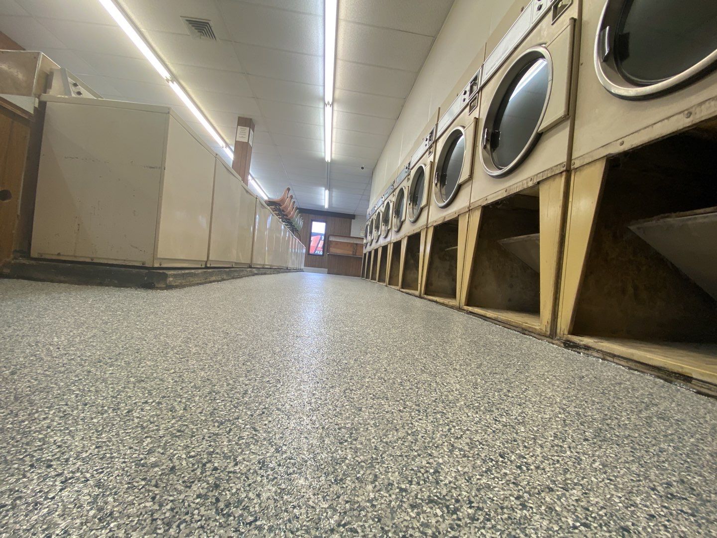 Laundromat Floor using Tidal Wave by Your1DayFloor.com