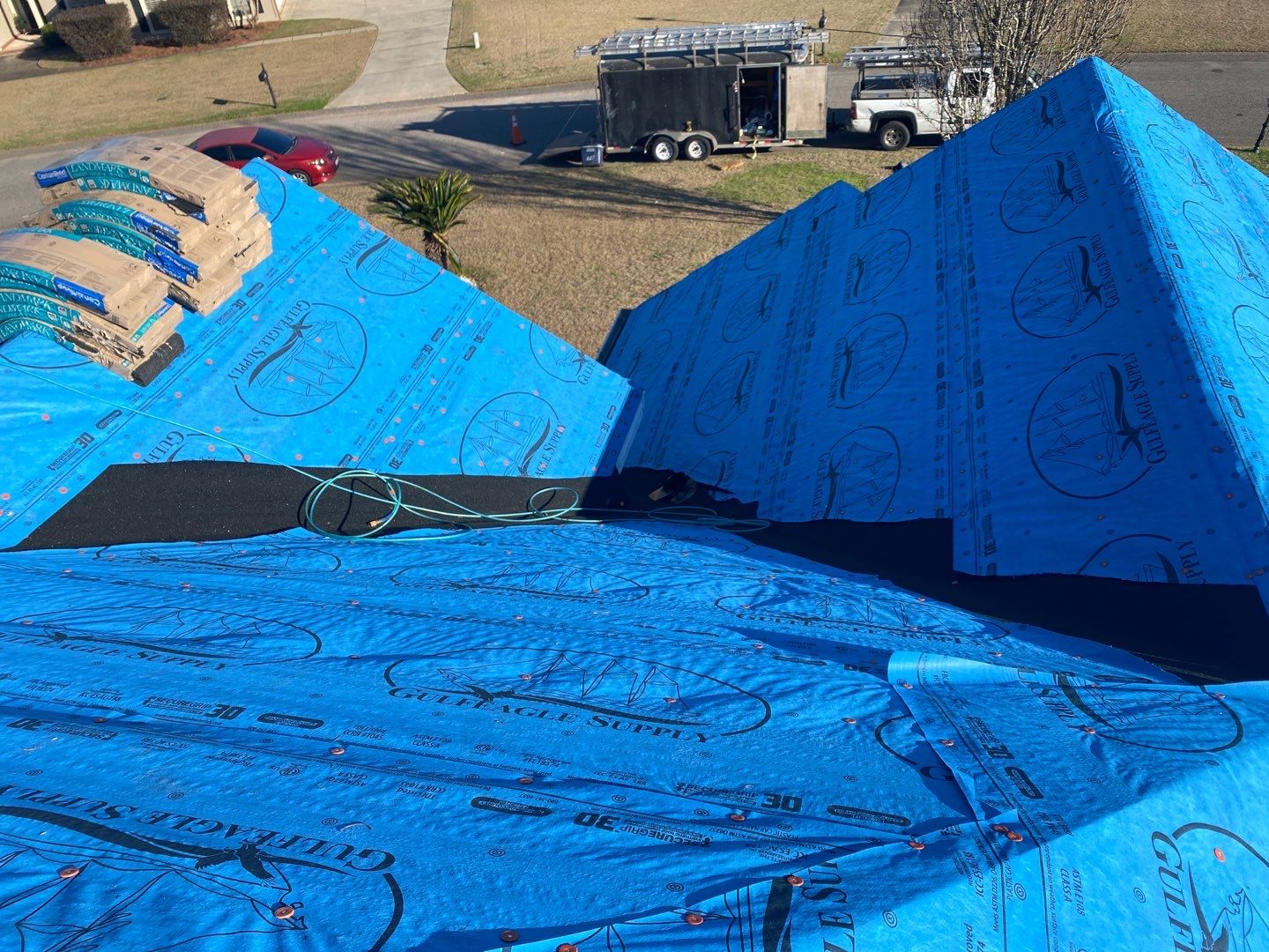 Residential Roofing Installation using Roof Replacement by American Roofing & Construction LLC
