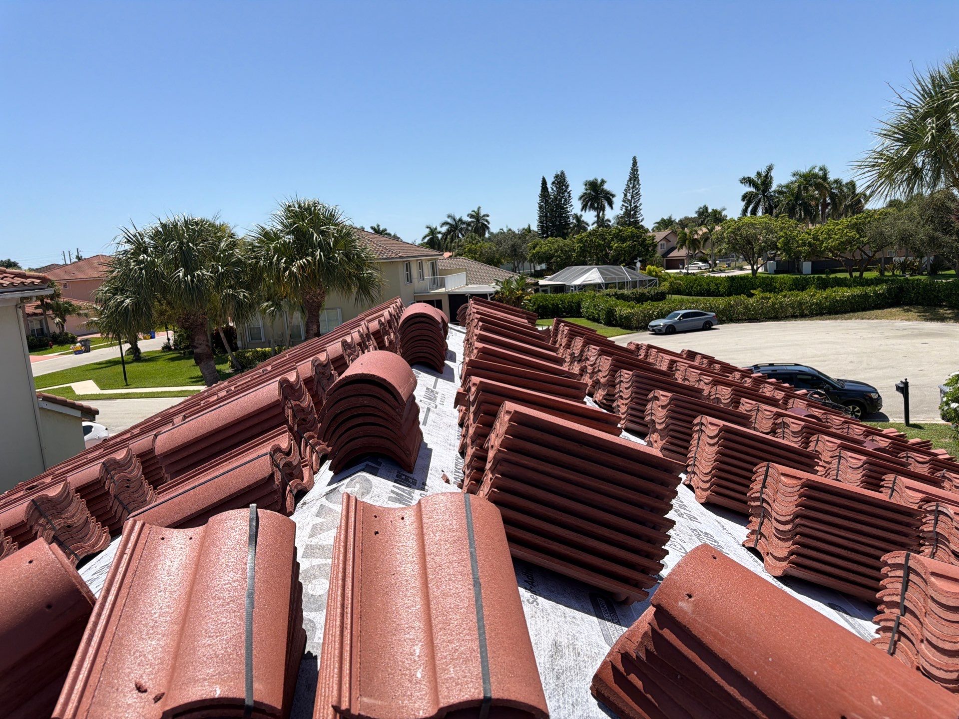 Residential Roofing Installation using Eagle Roofing Tile by BLUES BROTHERS ROOFING