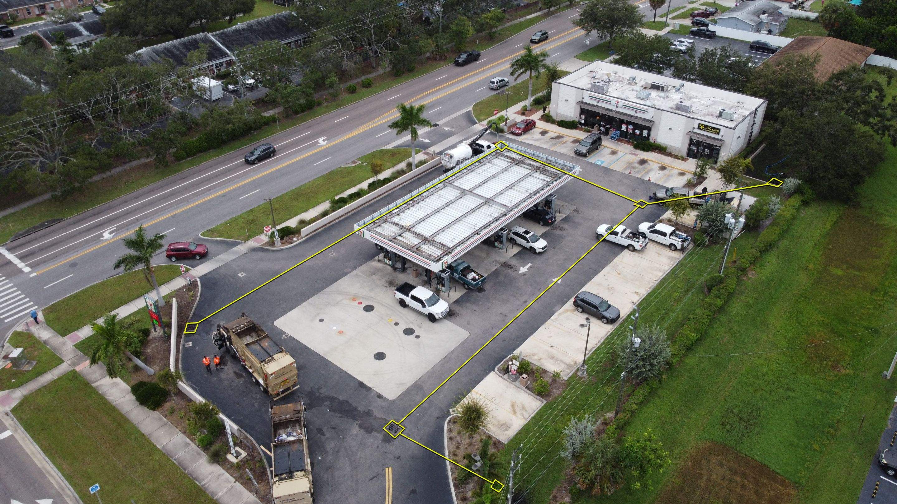 St. Petersburg 7-Eleven Stormwater System Cleaning by Don Mar, Inc. Storm Water Solutions