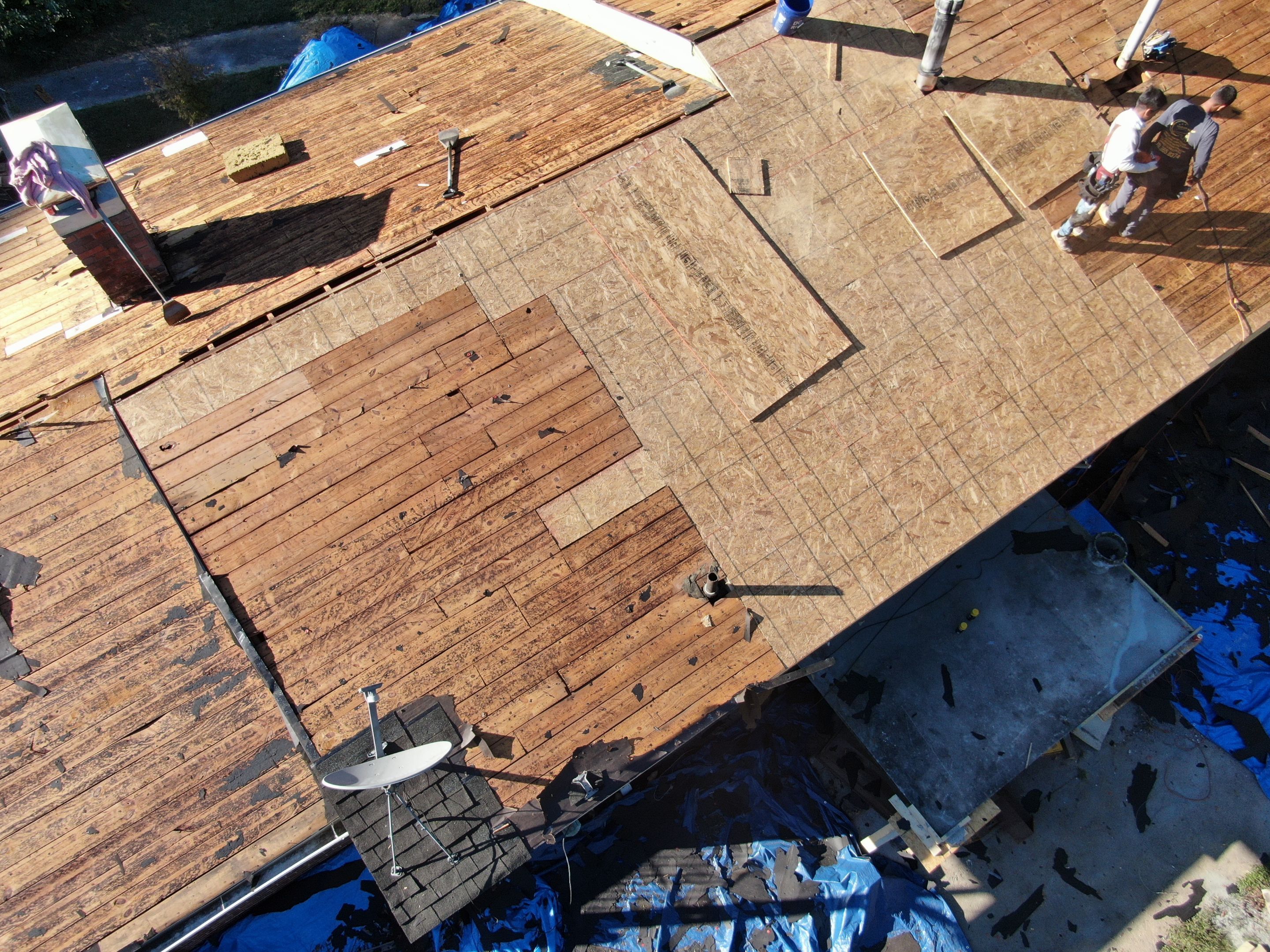 Roof Repair from tree Fall by Ajayi Design and Construction 