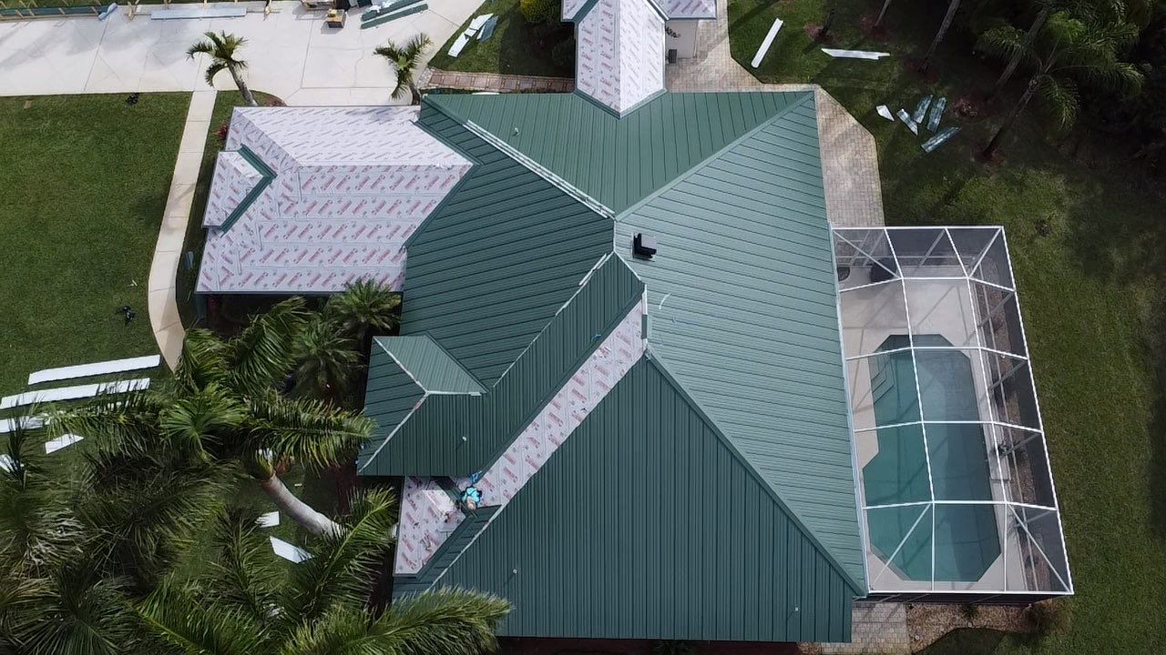 Kynar (Color Coated) Standing Seam Metal Roof Replacement by Sailfish Roofing