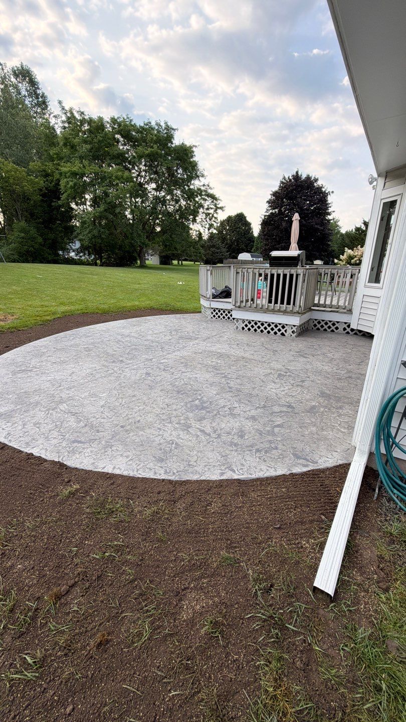 Penfield Oxford Slate Patio by NG Masonry & Construction LLC