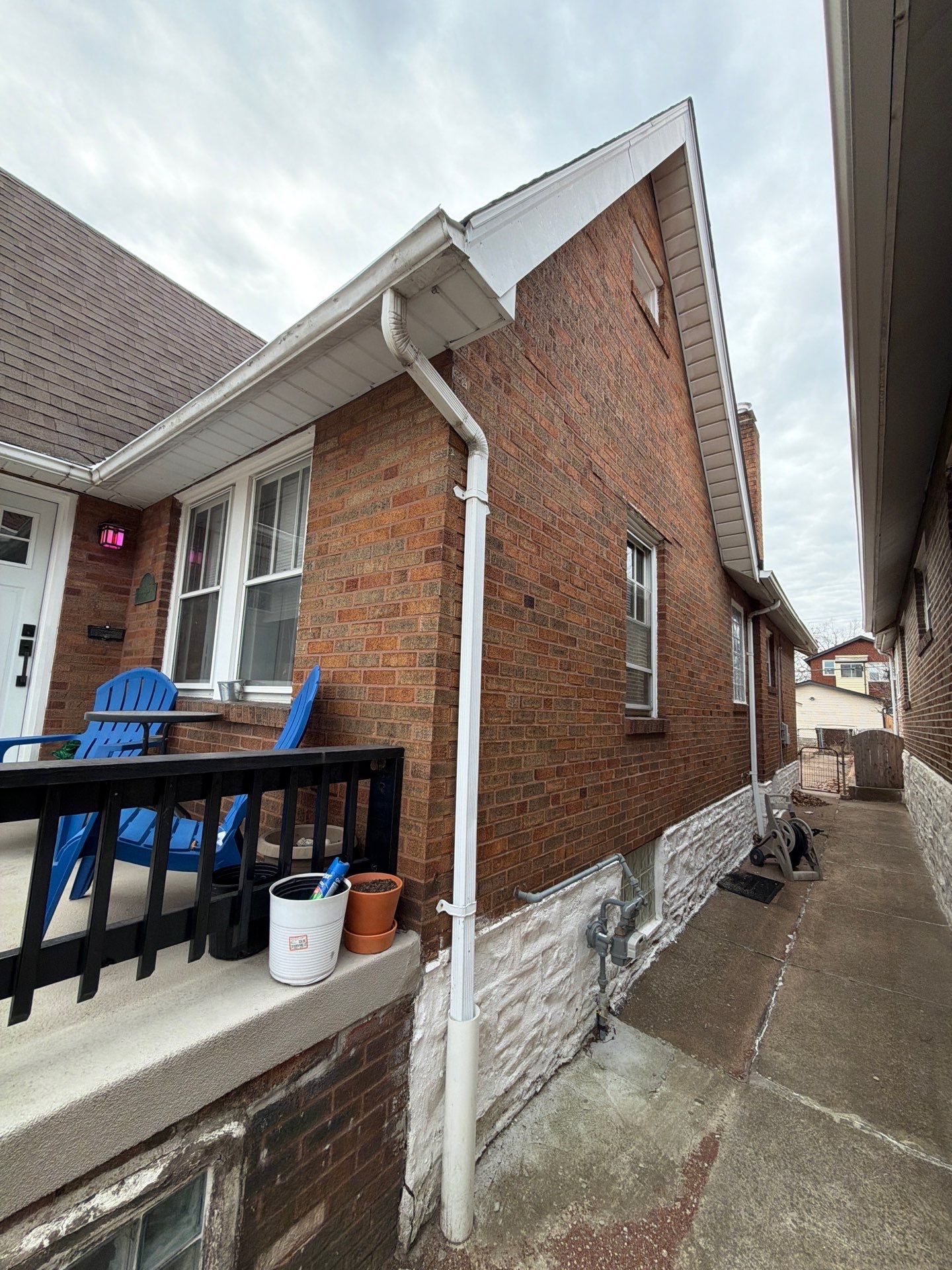 Holly Hills Storm Restoration: Soffit Repair & 6" Gutter Upgrade (South St. Louis) by Acute Roofing And Exteriors