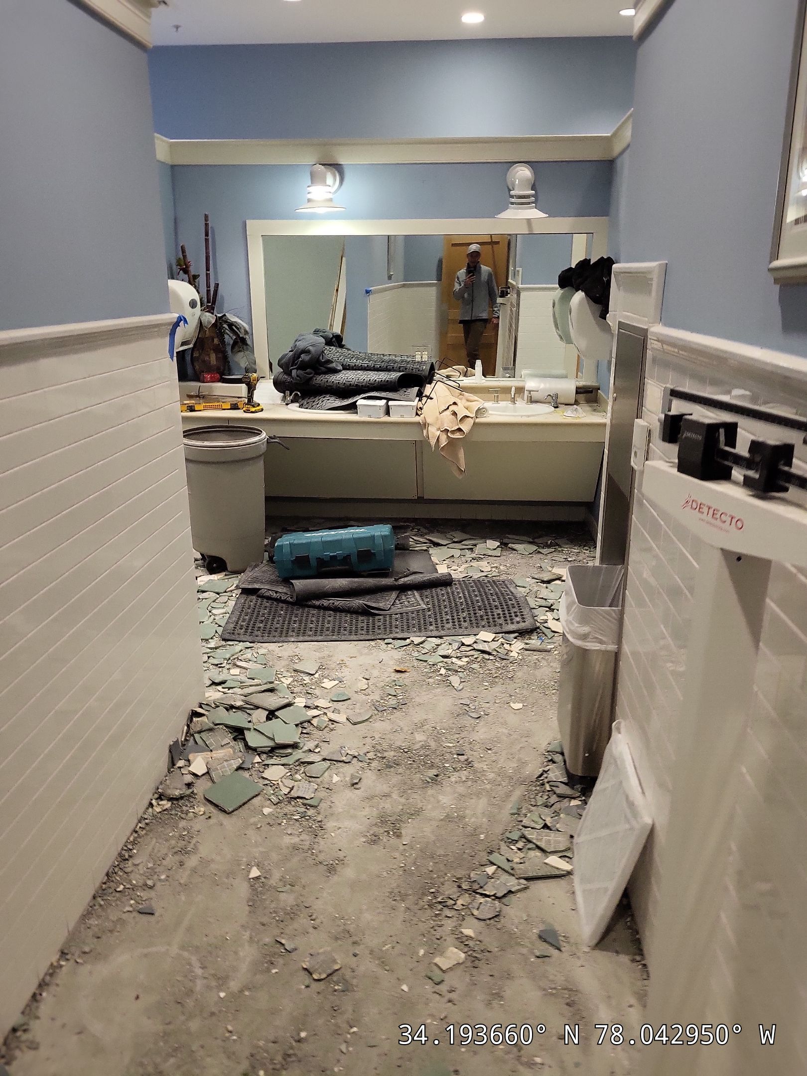 Commercial Tile & Locker Replacement – Brunswick Forest Fitness Center | Leland NC by RGR Construction and Roofing, LLC