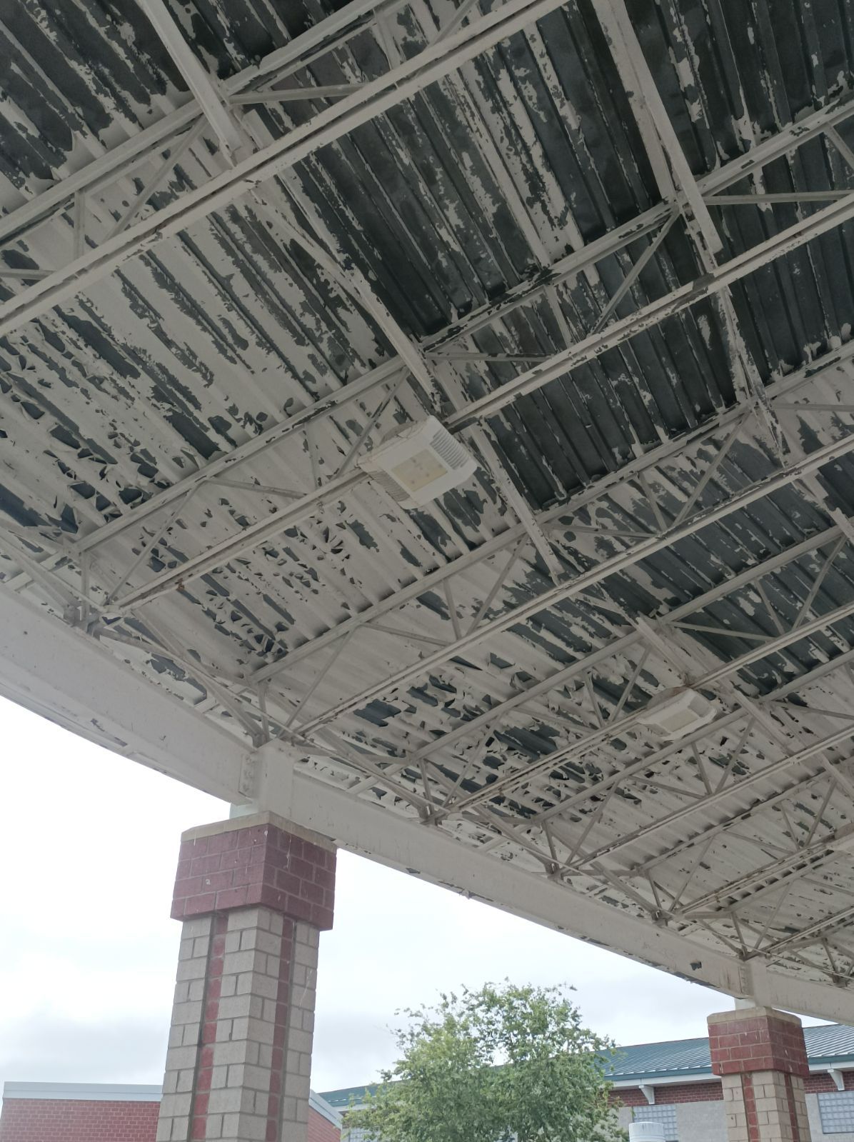 Grassfield High School awning by AKK Painting LLC