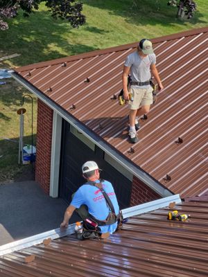 Pam and Bill Full Metal Roof Installation