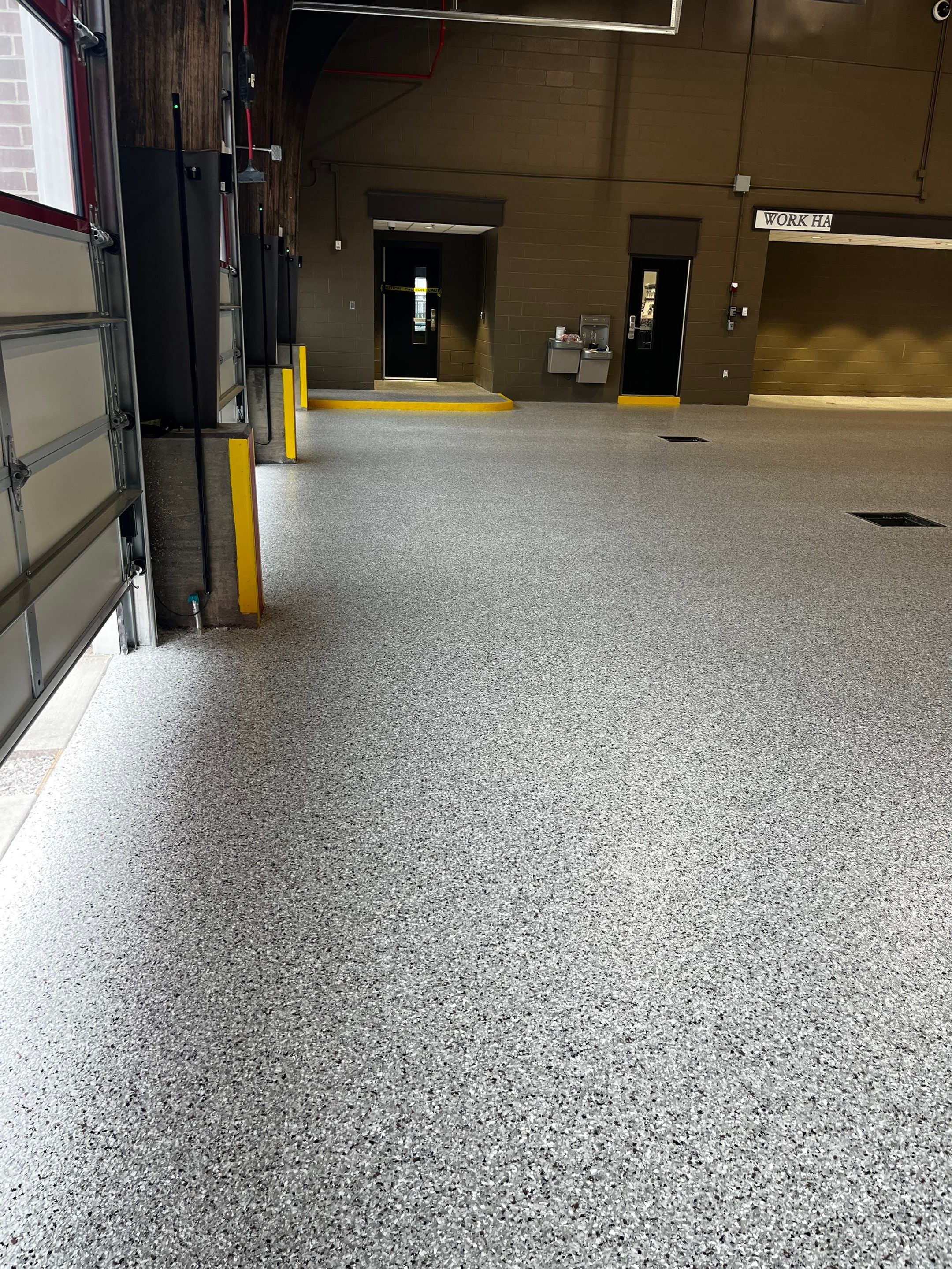 Commercial Floor Coating using Coyote by My Garage Floor Guys
