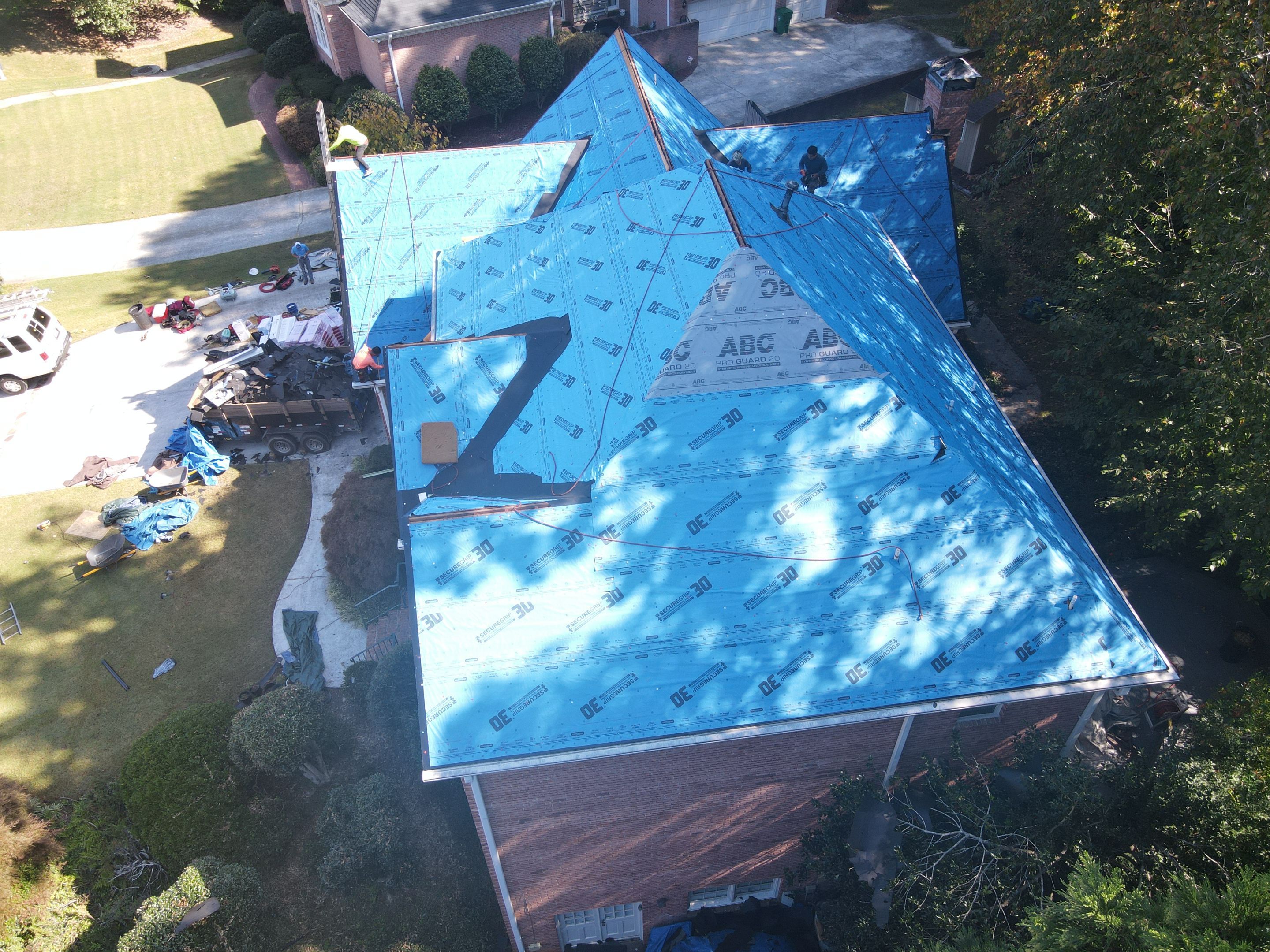 Residential Roofing Installation using Owens Corning by Inspector Roofing and Restoration