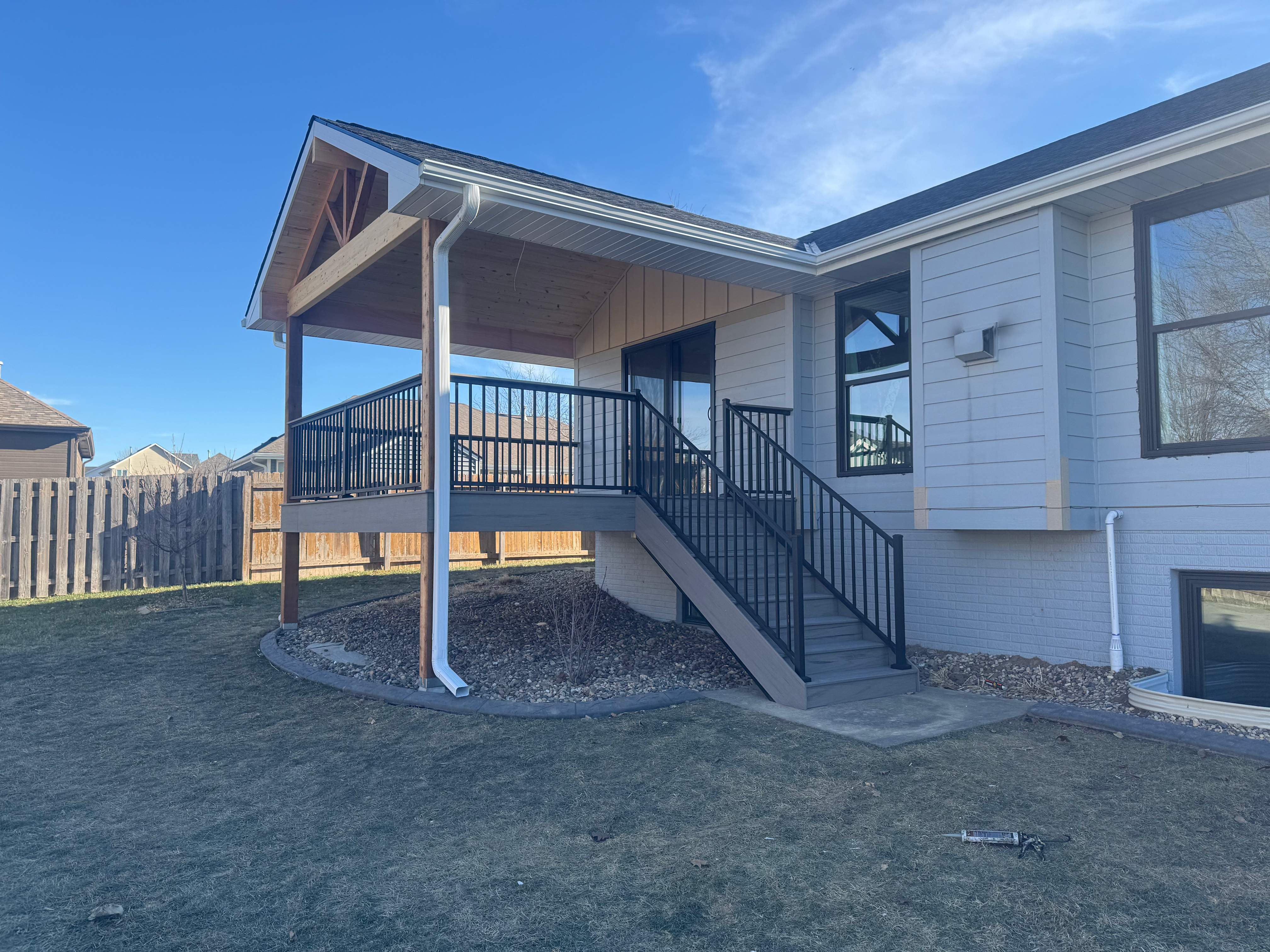 Covered Deck Addition by EAGLE EYE ENTERPRISES