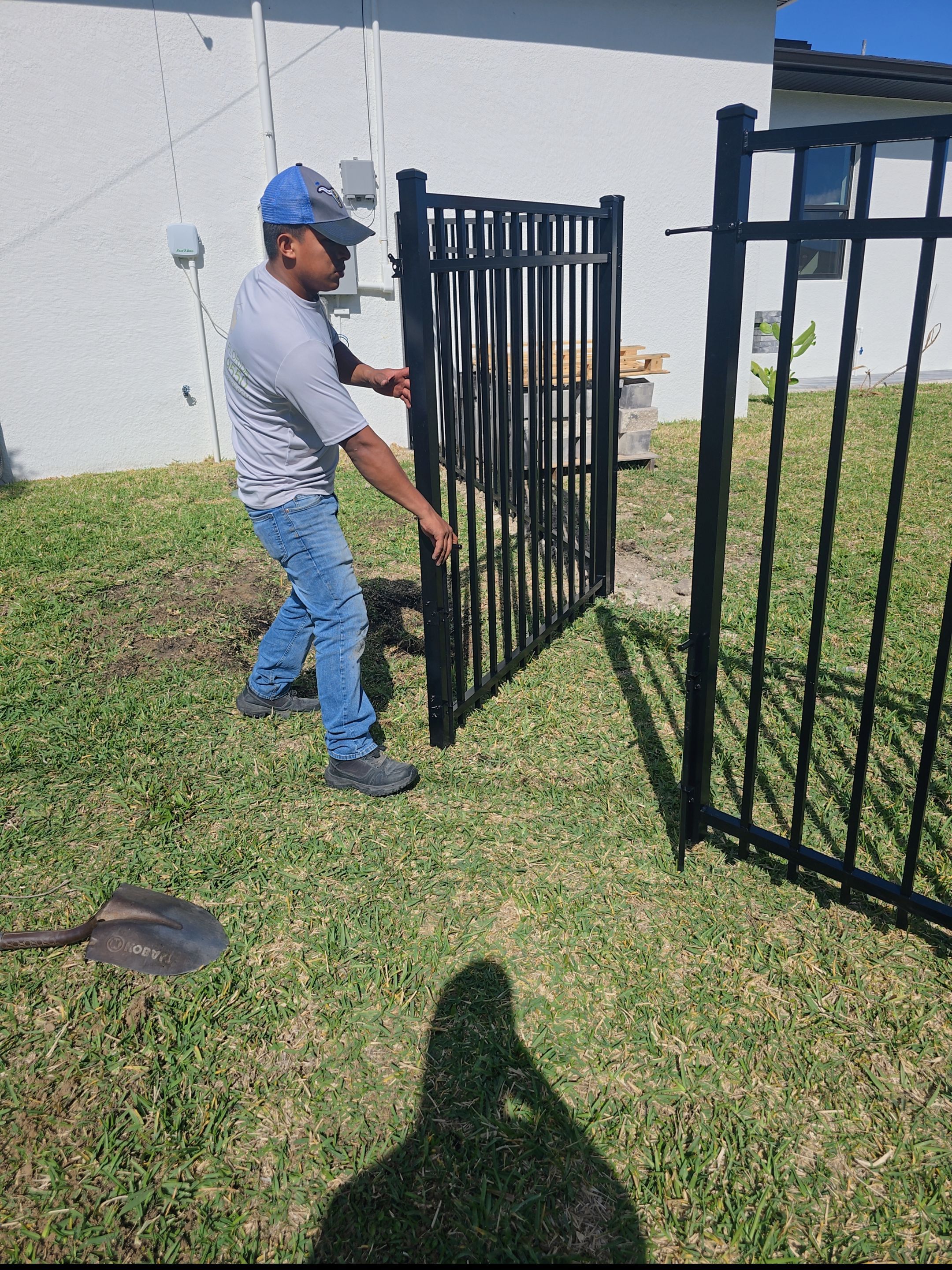Bronze Aluminum Fence in Cape Coral by True Fence LLC