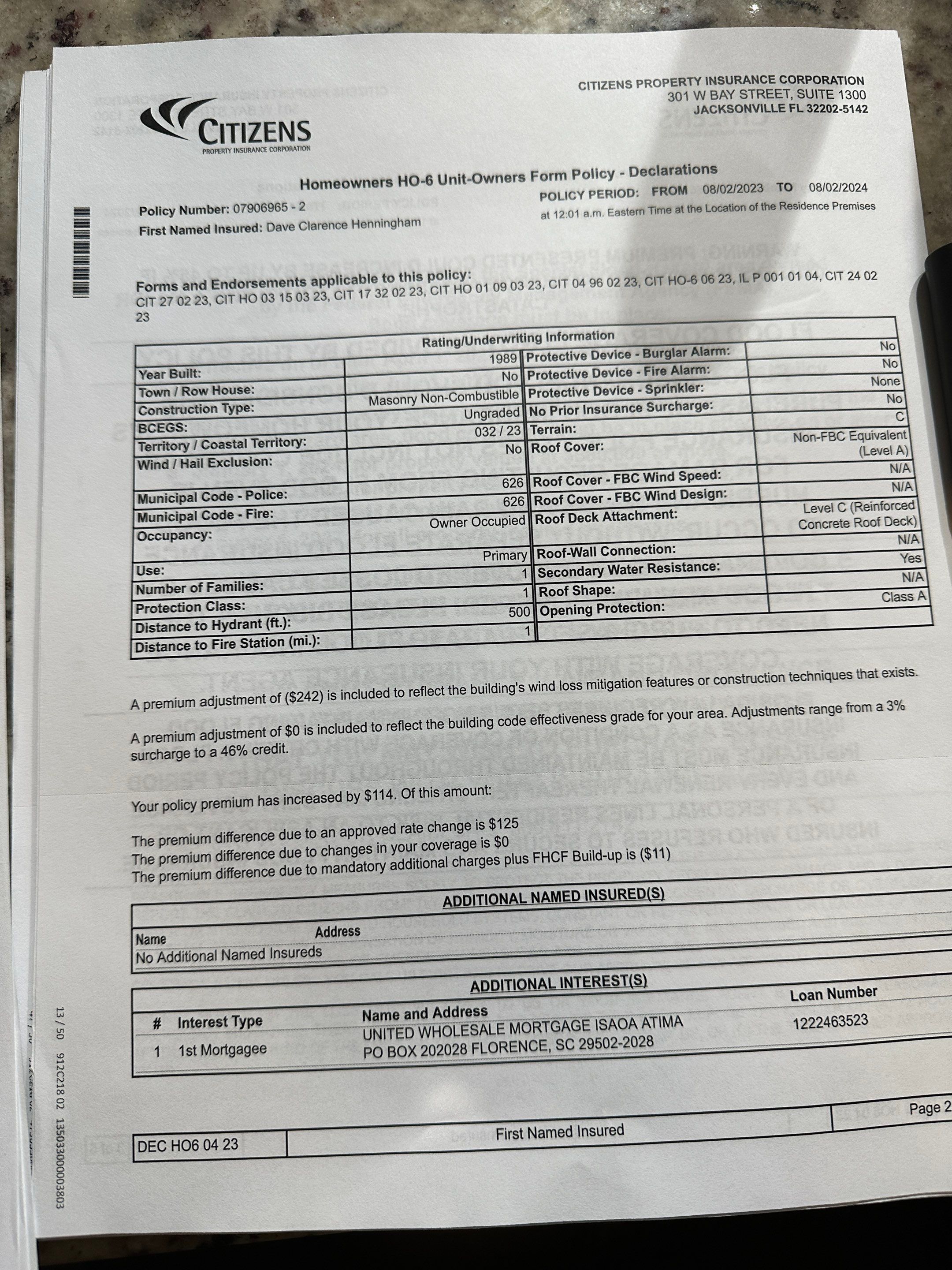 Water Damage Claim in Apt 910W • Miami by FLAPA & KeyStone