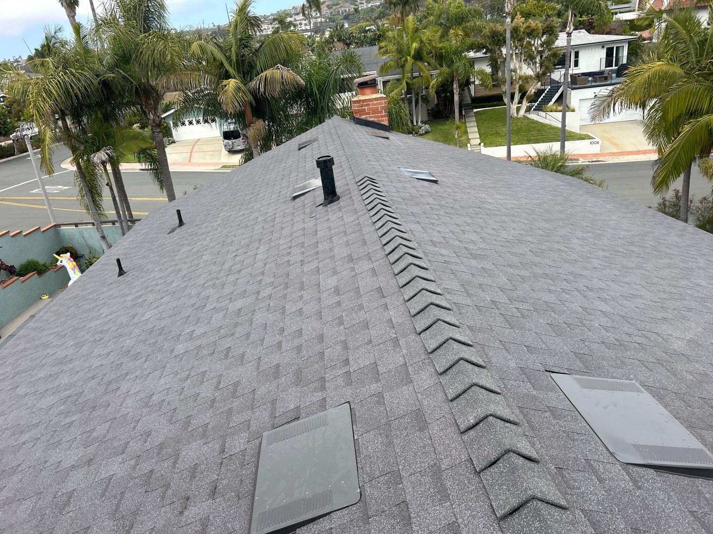 Complete Architectural Shingle Roof Replacement in San Clemente by Reliable Roofing San Diego Inc.