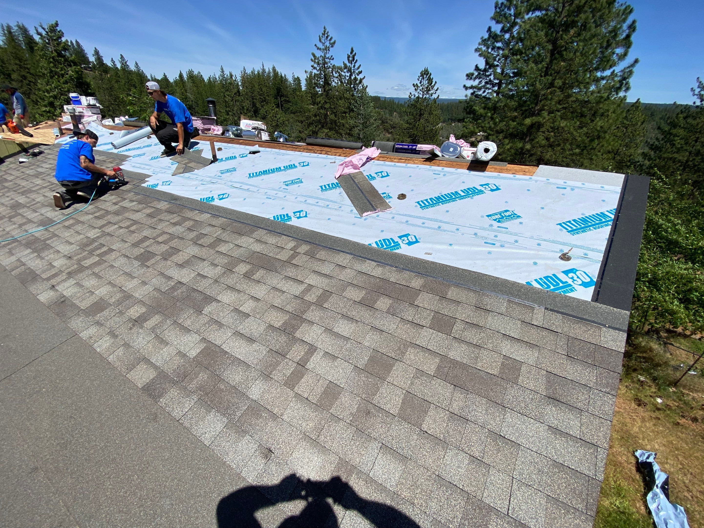 Residential Roofing Installation using Owens Corning Roofing Shingles by Byers Enterprises 