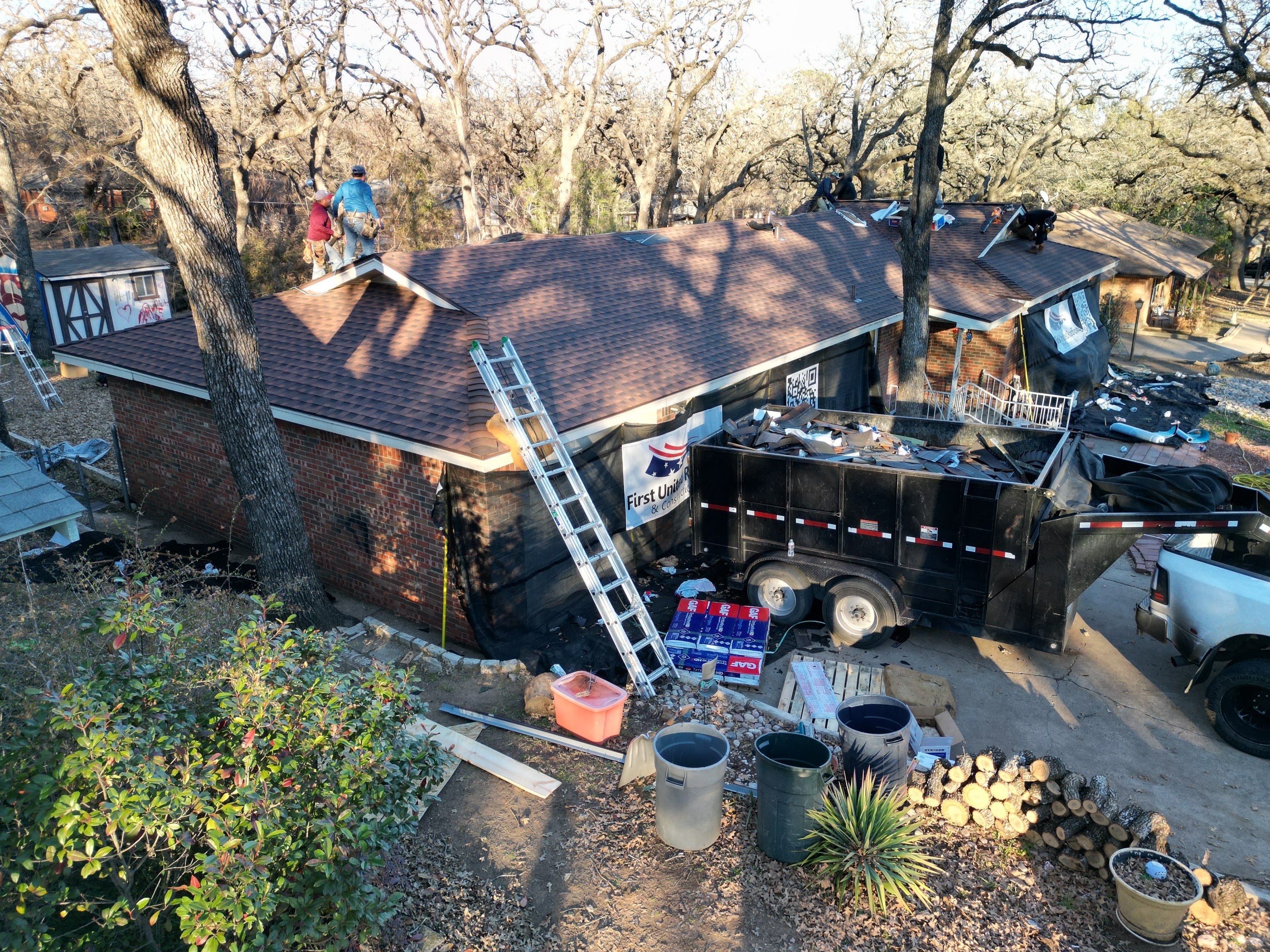 GAF Timberline Roofing System on a Beautiful older home by First United Roofing & Construction