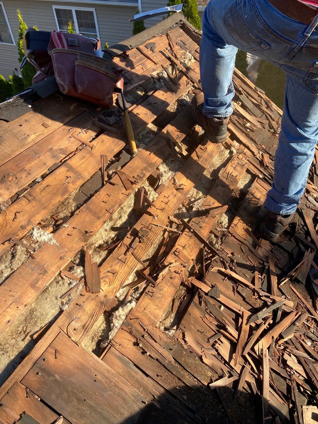 Residential Roofing Installation using Owens Corning TruDefinition by A Plus Exterior