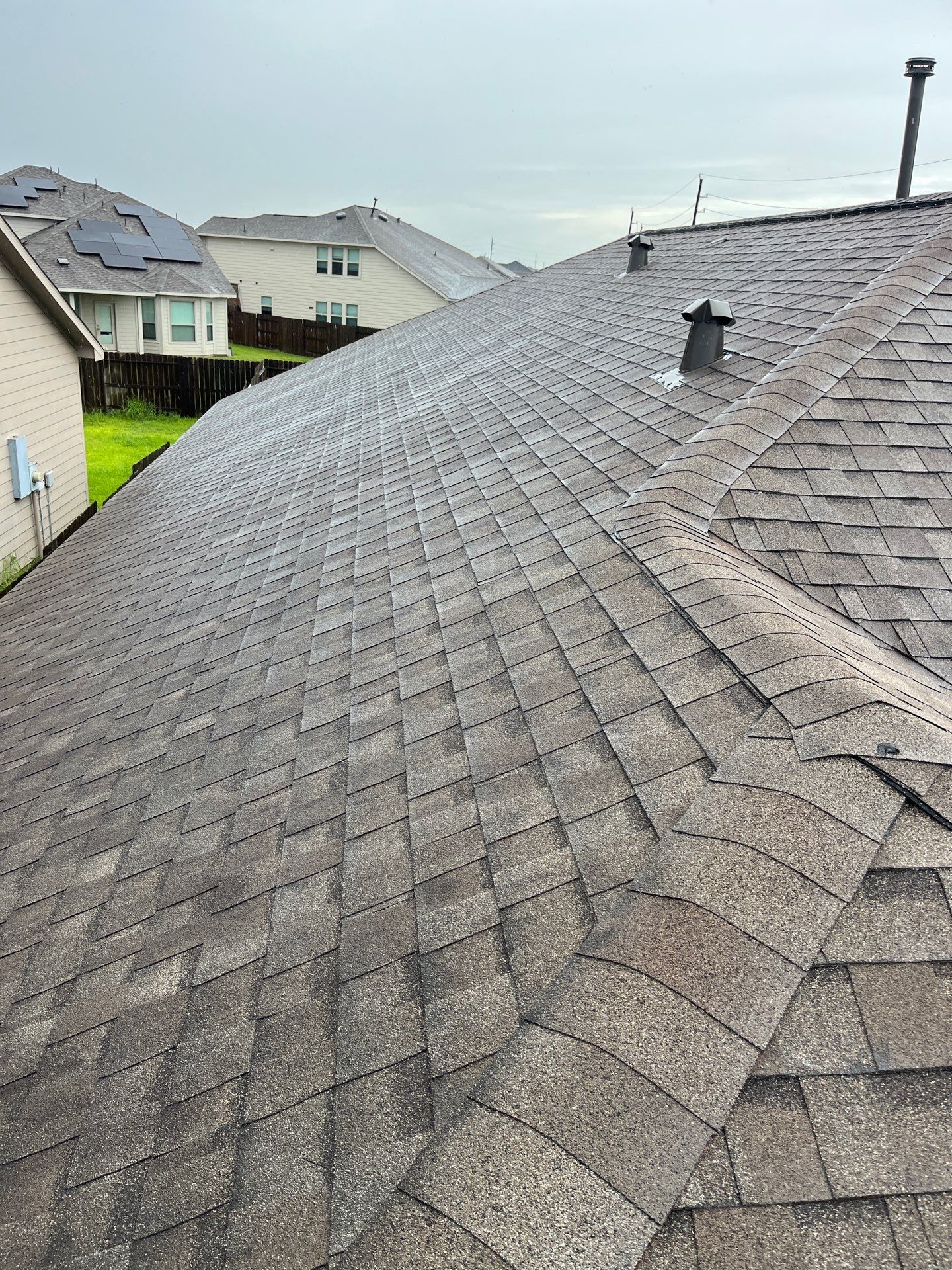 Hail Damage using Owen's Corning Duration (Lifetime) Shingles by Roof Repair Company