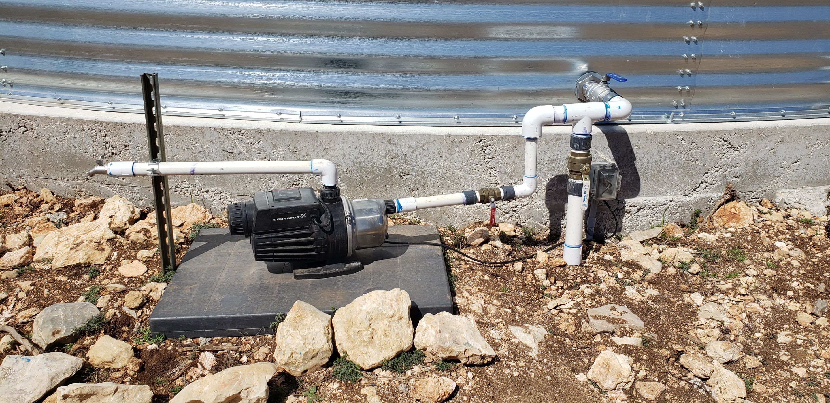 150K Equestrian center with 25K backup tank for potable water. by Hill Country Rain Water