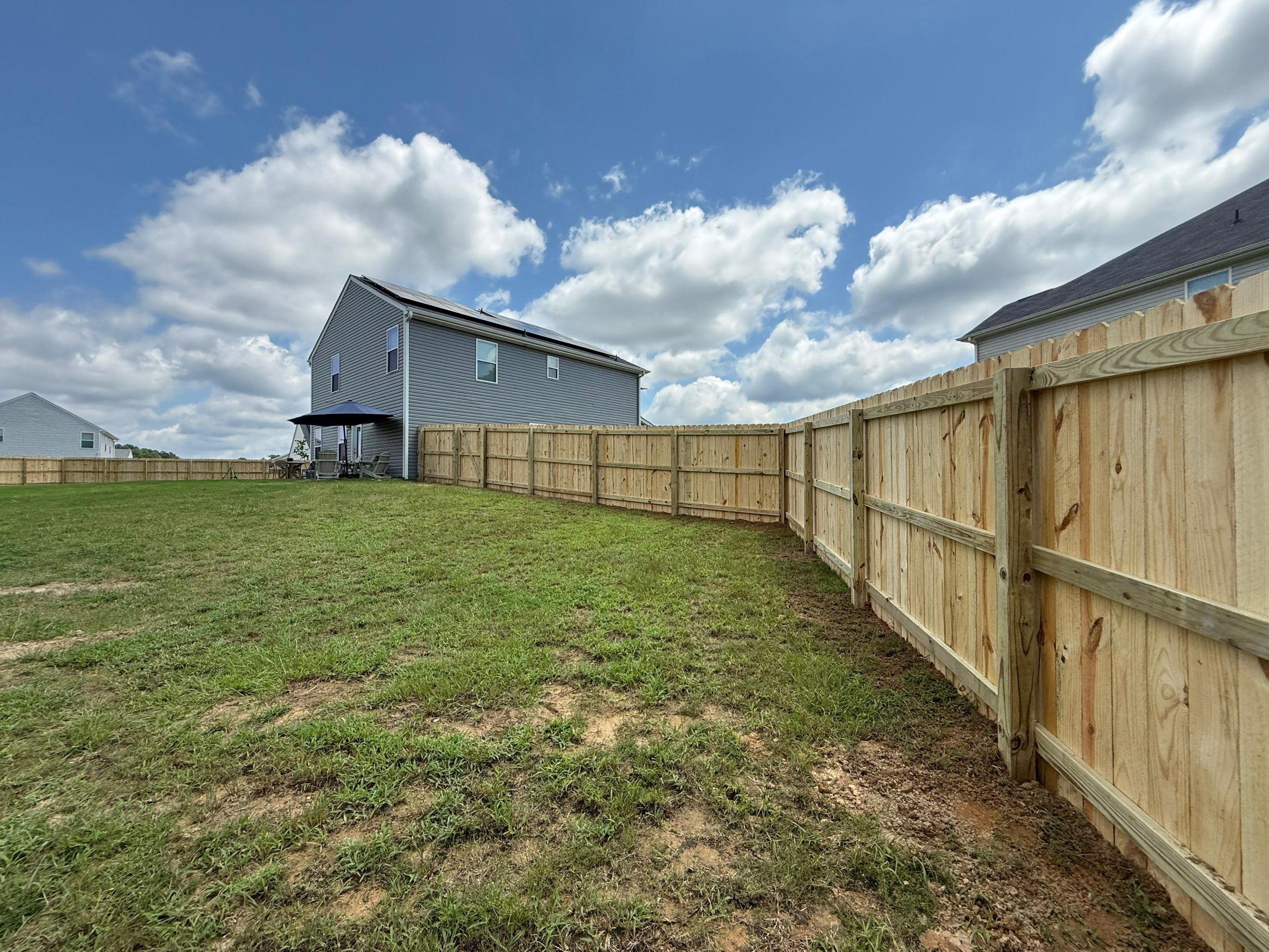 Stockade Wood Privacy Project in Hope Mills by Superior Fence and Rail