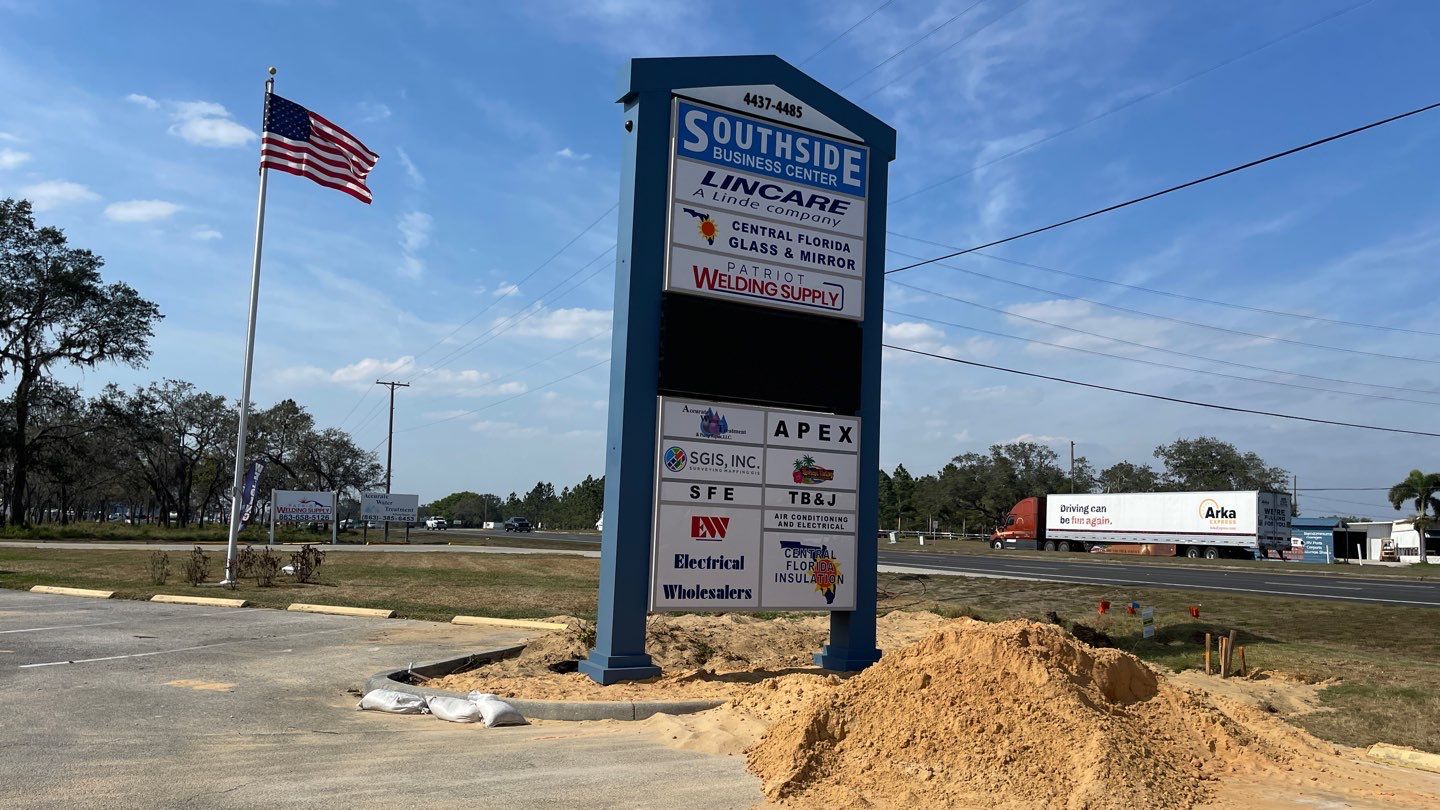 Pylon Sign for Southside Business Center by SignCrafters