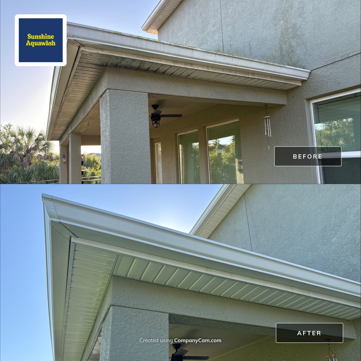 House Wash, Paver Driveway & Sidewalk Cleaning + Sanding & Sealing in Trevesta Community, Palmetto, FL by Sunshine AquaWash