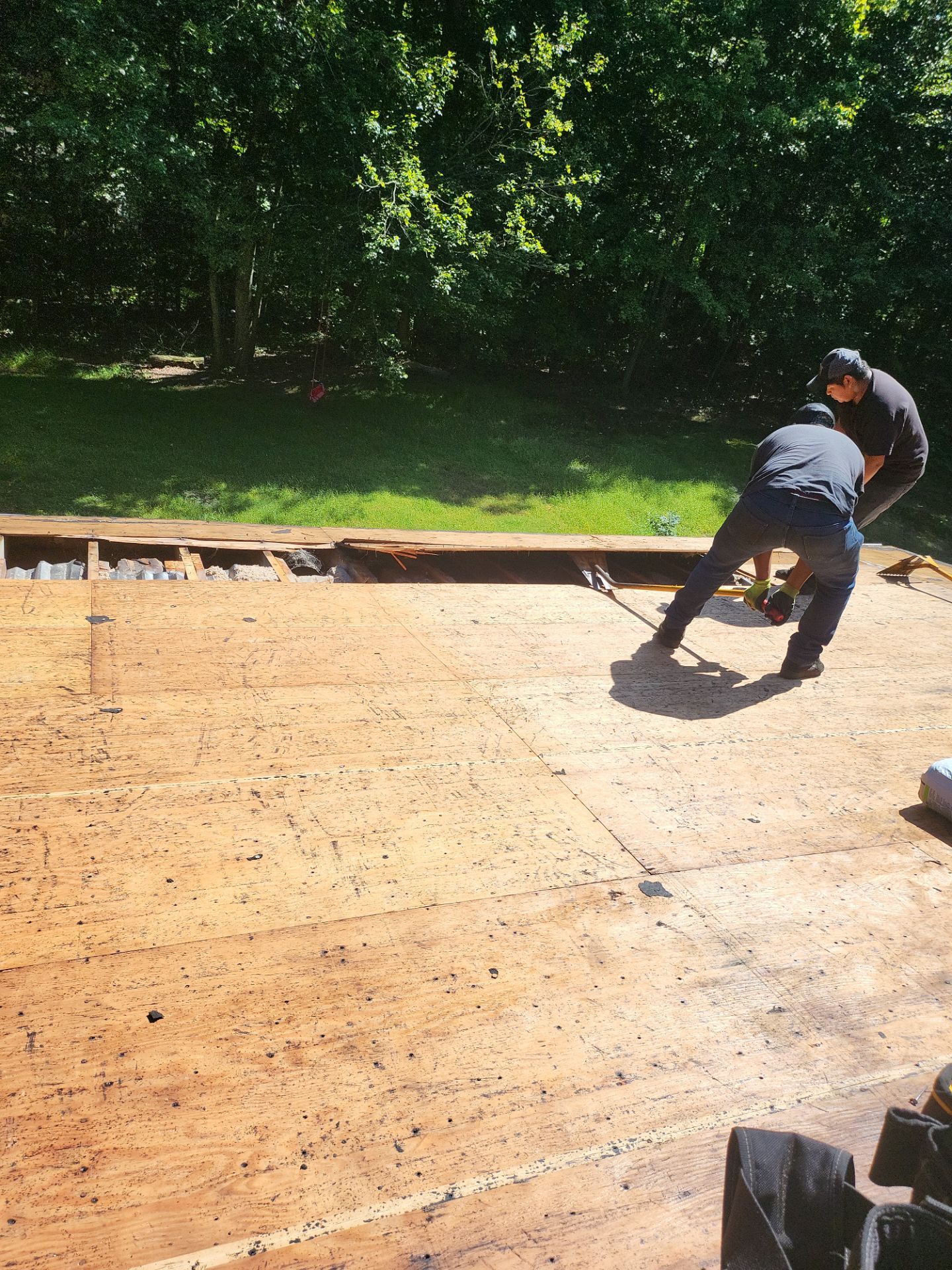 Commercial Roofing Installation using Owens Corning TruDefinition Duration AR - Harbor Blue by A Plus Exterior