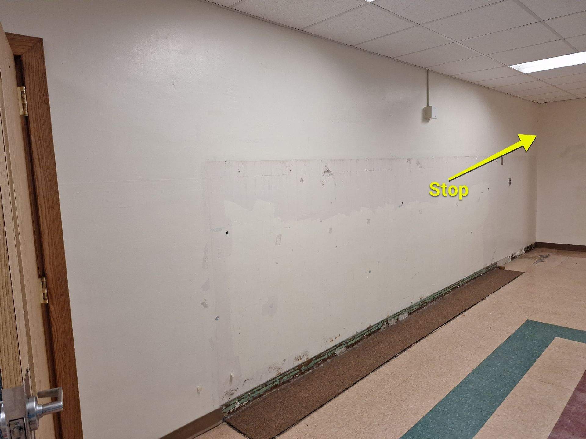 Interior Drywall Patching and repainting for Oakridge School district! by Gordon Painting