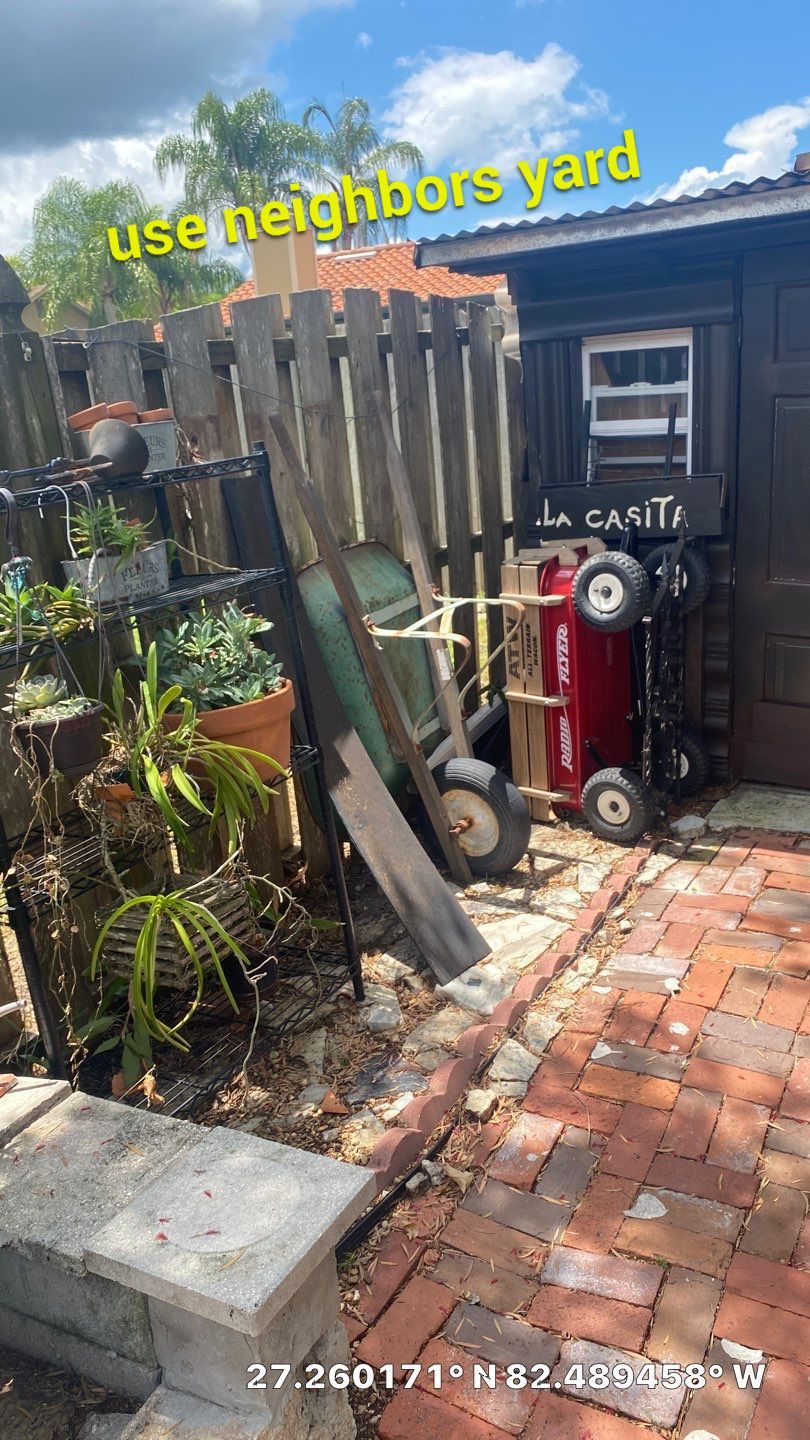 Sarasota, FL 6ft. Tall Horizontal Shadowbox Wood with 4ft. Tall 3-Rail Black Aluminum Fence by Asap fence and gates, LLC
