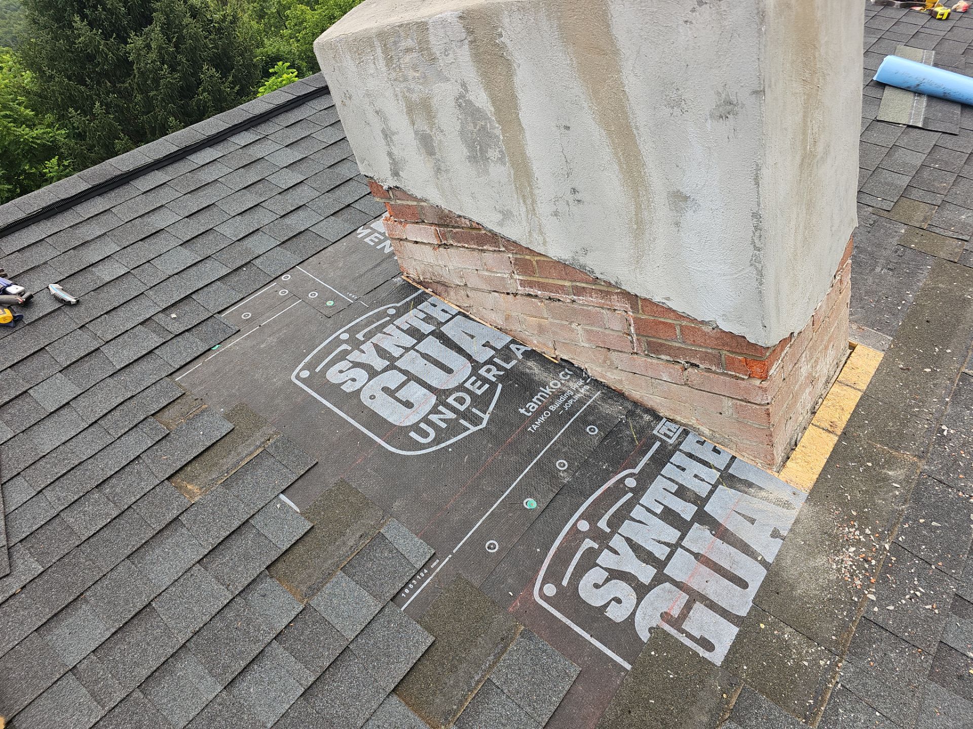 Roof Repair - Chimney Flashing by Winchester Roofing