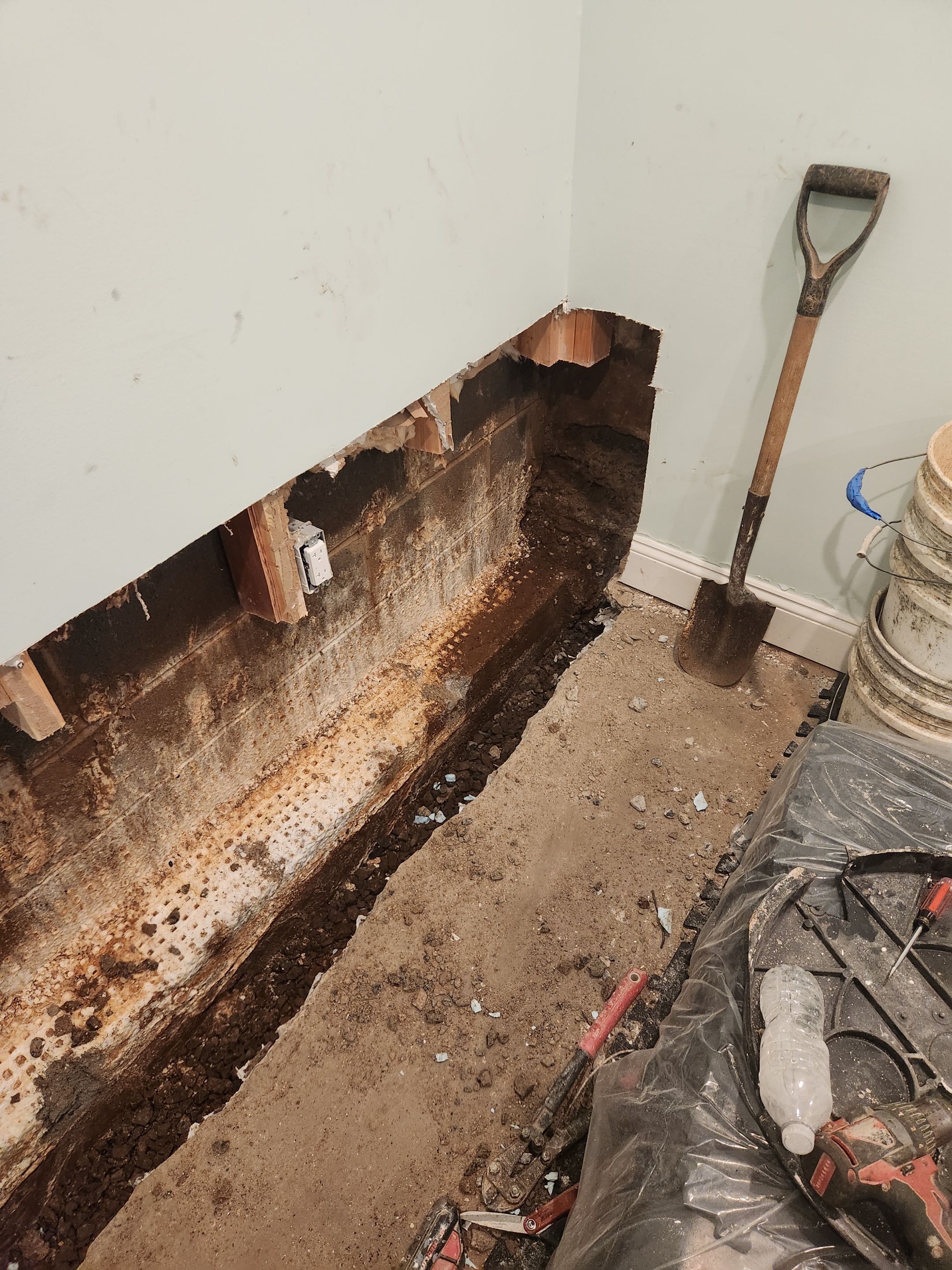 Interior French Drain Madison NJ by Pure Service Pro, LLC 