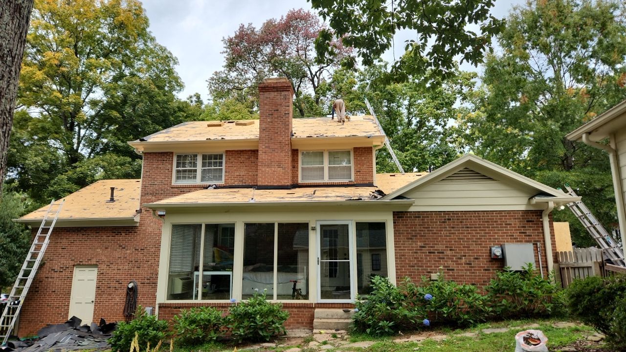 New Roof with Solar Panels by Just In Time Roofing and Restoration