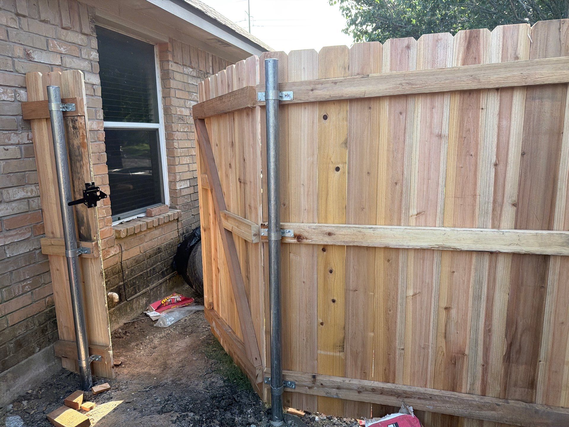Custom Cedar Privacy Fence in Hutto by Rhino Home Care
