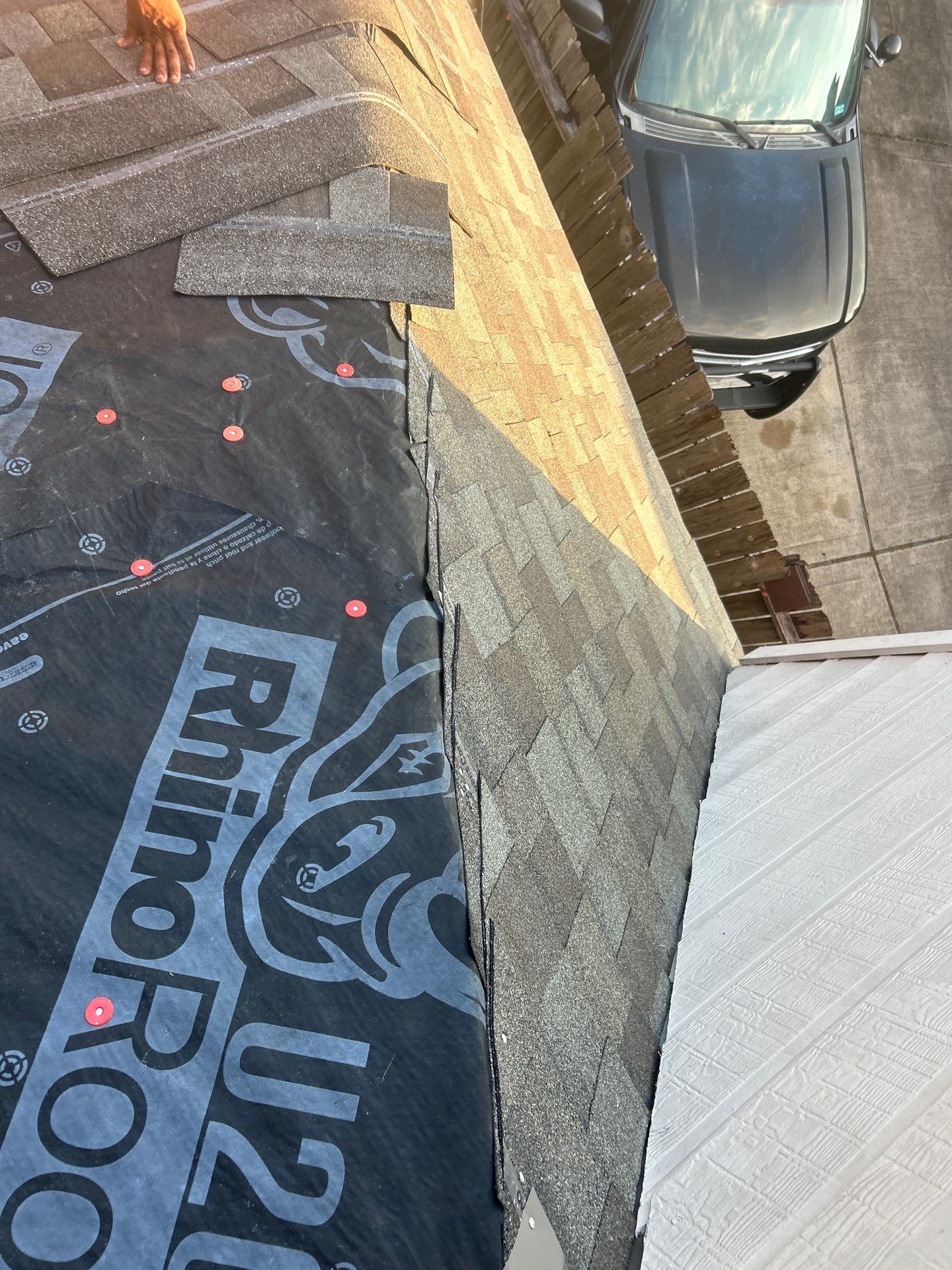 Residential Roofing Installation using Owen's Corning Duration (Lifetime) Shingles by Roof Repair Company